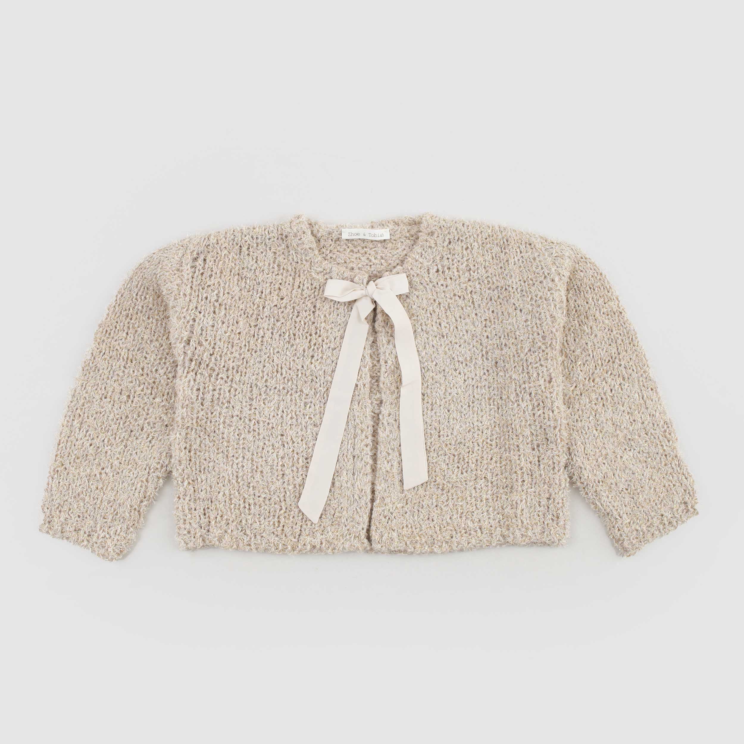 Cardigan Oro E Beige Firmato  ZHOE AND TOBIAH - annameglio.com abbigliamento moda
