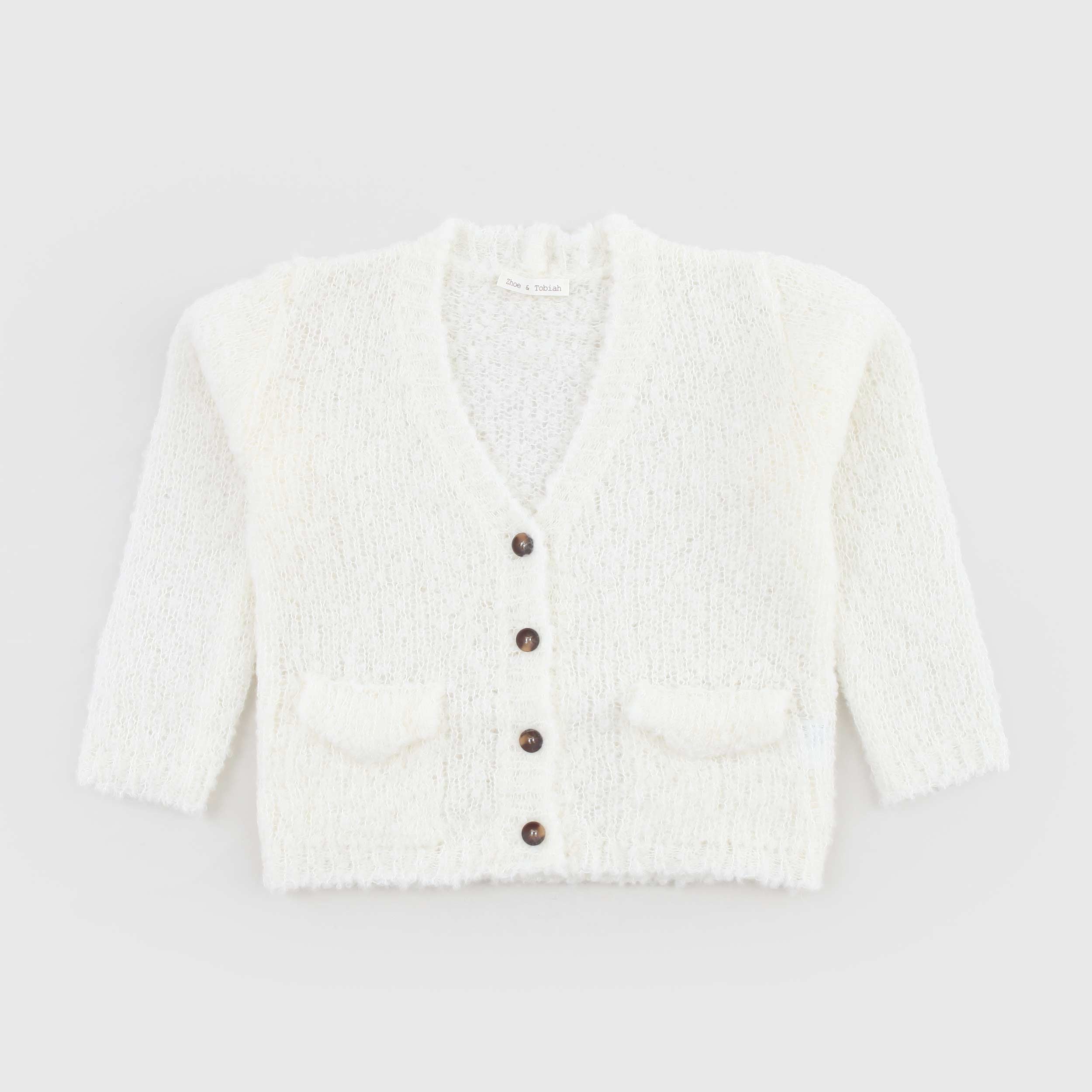 Cardigan Color Latte Firmato ZHOE AND TOBIAH - annameglio.com abbigliamento moda