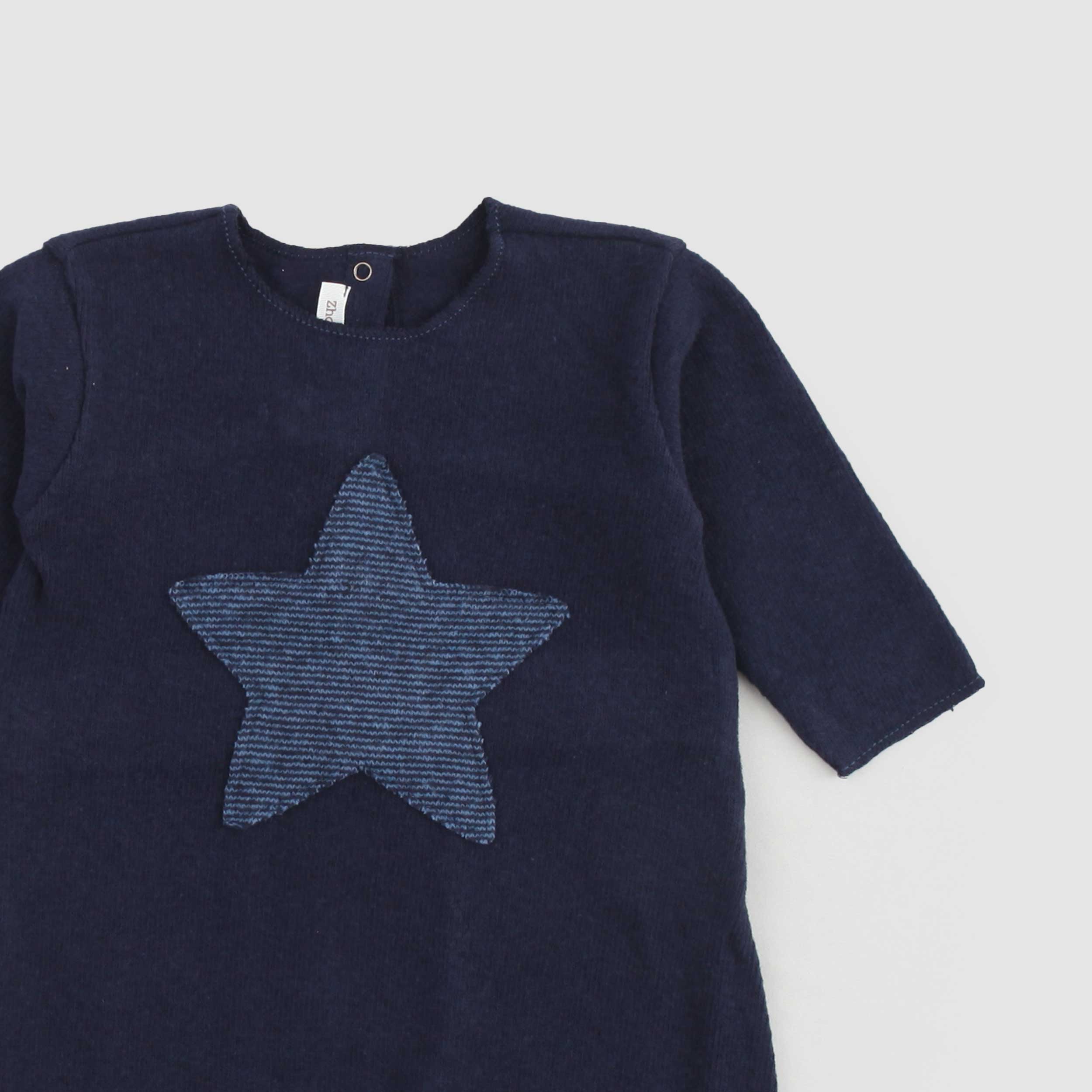 Tutina Blu Con Stella Firmata ZHOE AND TOBIAH - annameglio.com abbigliamento moda