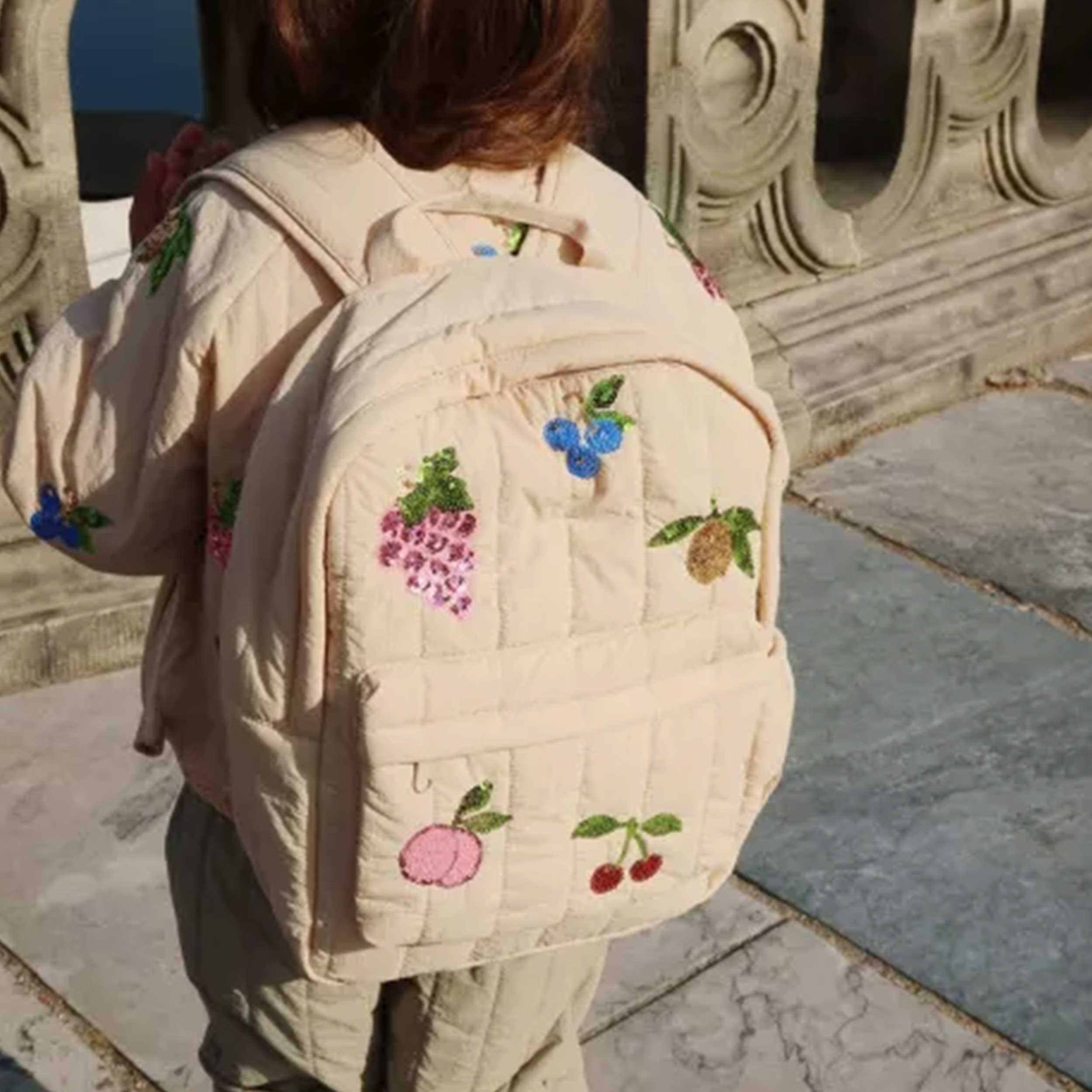 Zaino Marrone Juno Firmato KONGES SLOJD - annameglio.com abbigliamento moda