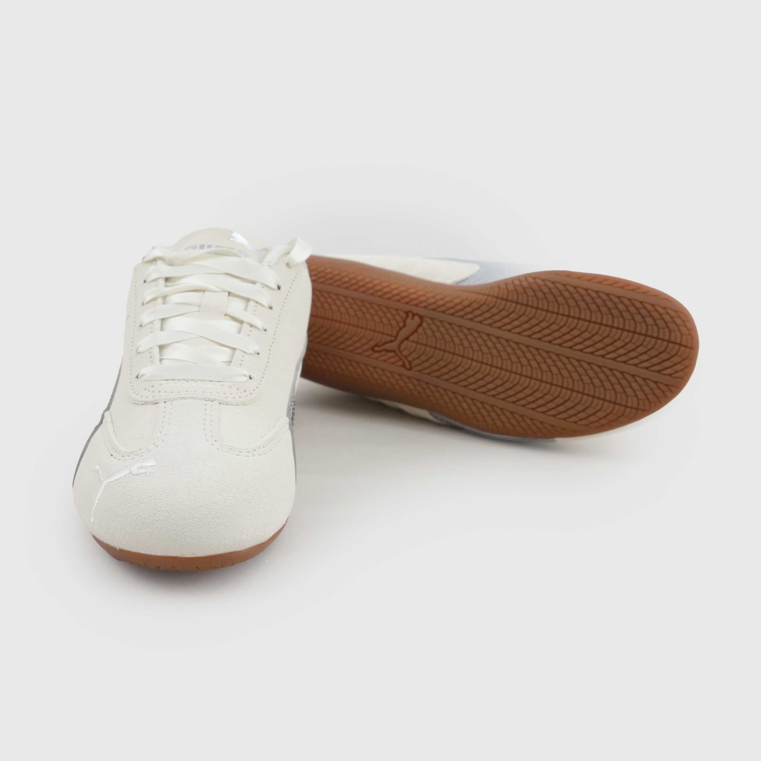 Sneakers Speedcat OG Bianco E Argento Firmate PUMA - annameglio.com abbigliamento moda