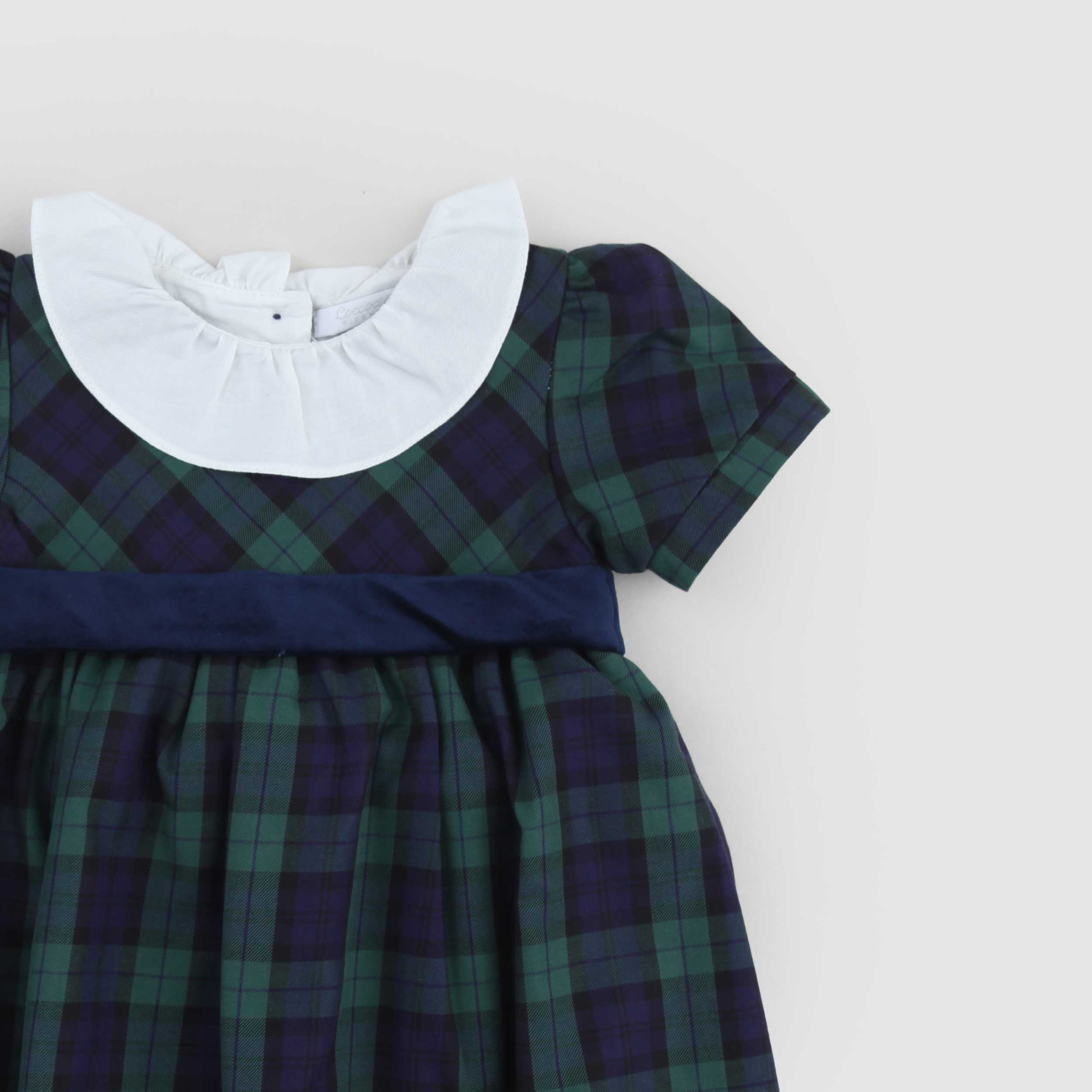 Abito Scozzese E Cinta In Velluto Firmato COCCODE - annameglio.com abbigliamento moda