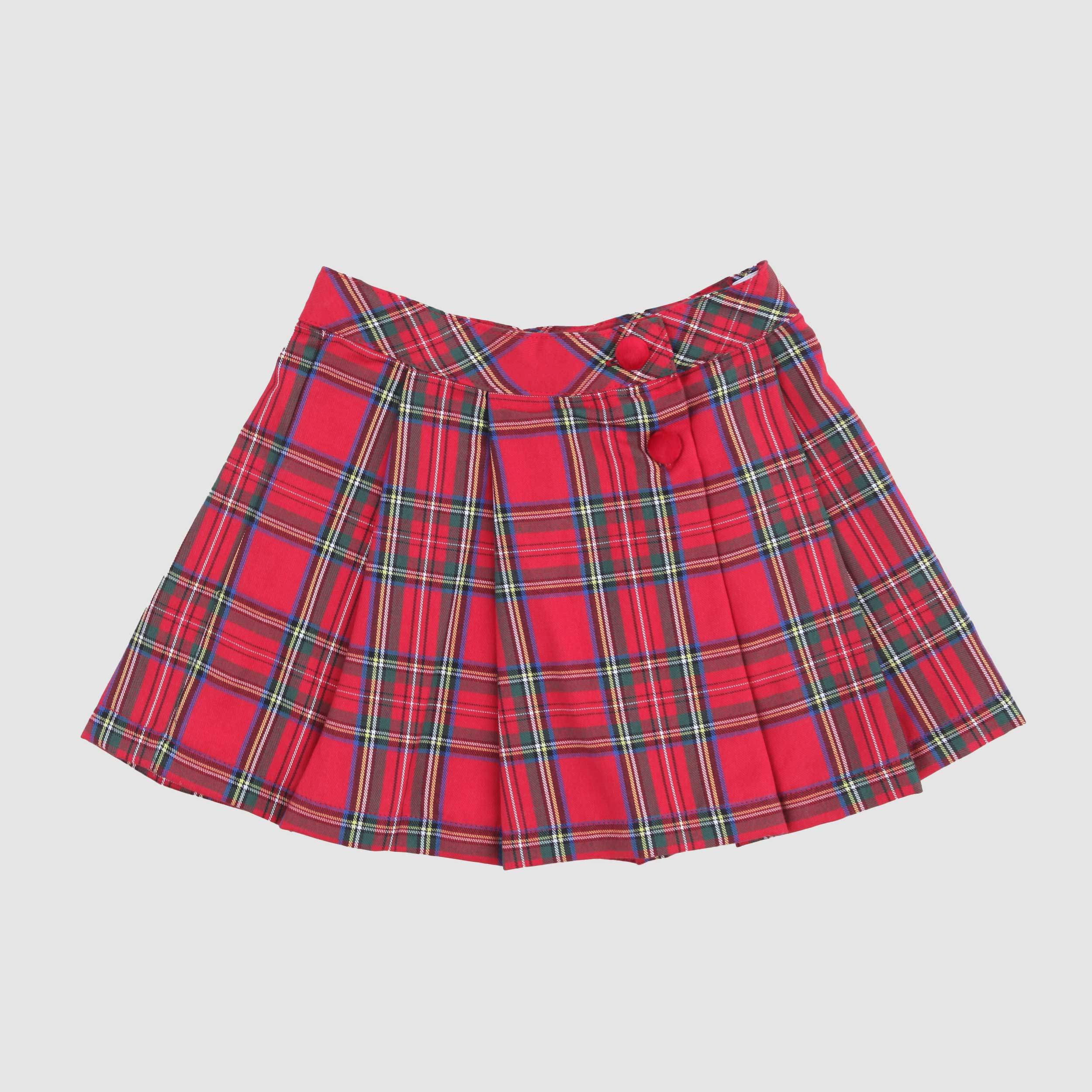 Gonna Scozzese Rossa Con Bottoni Firmata COCCODE - annameglio.com abbigliamento moda