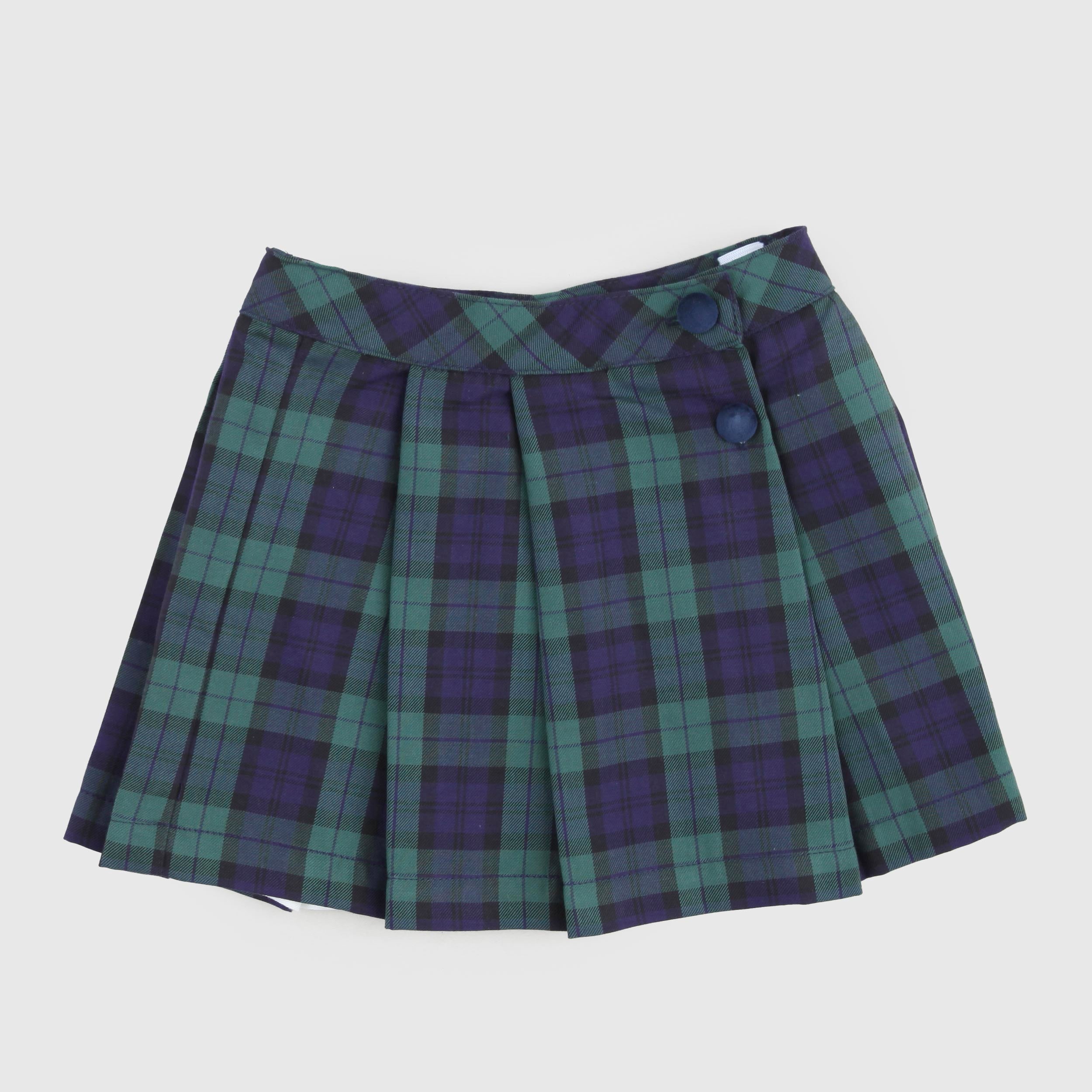 Gonna Scozzese Verde E Blu Firmata COCCODE - annameglio.com abbigliamento moda