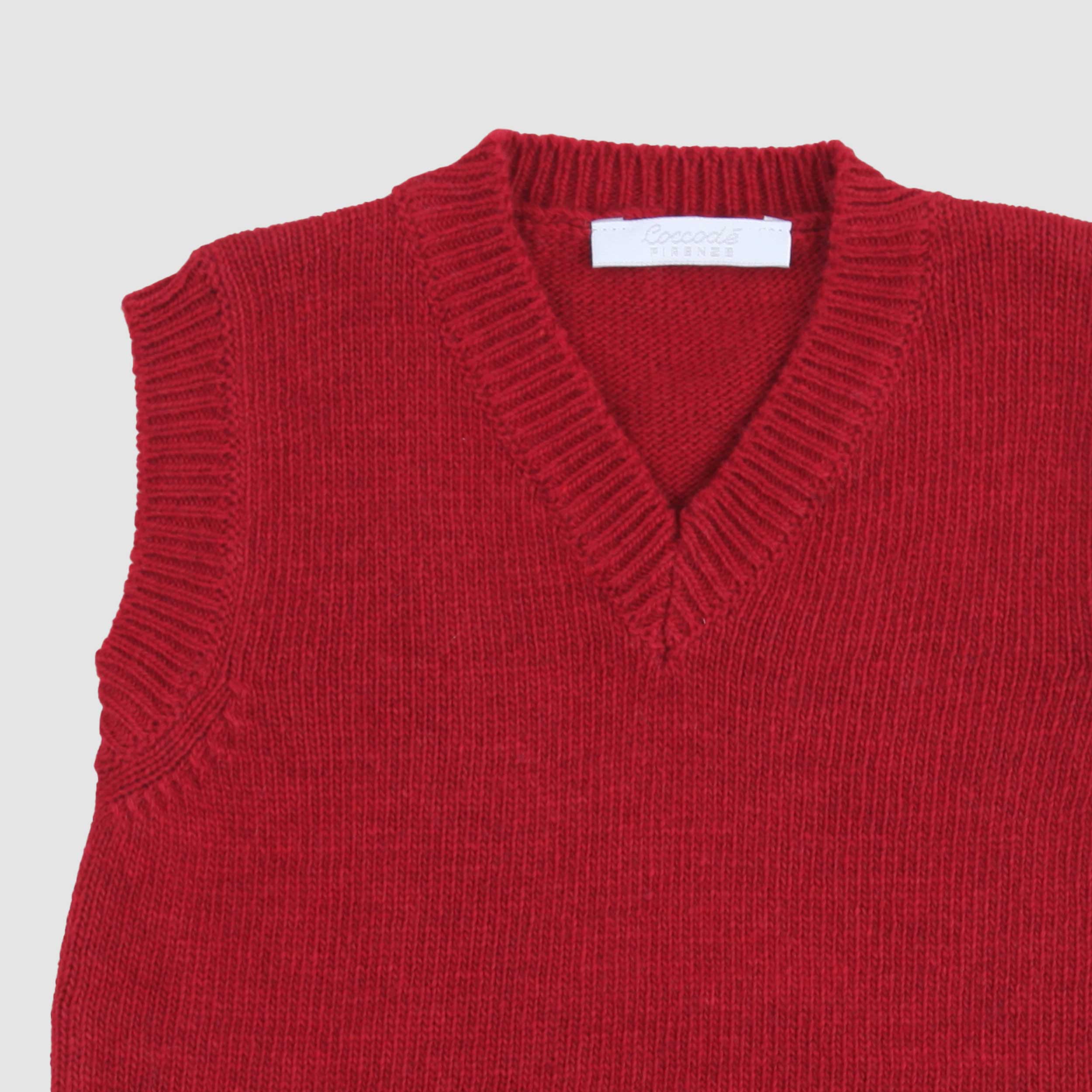 Gilet Rosso Elasticizzato Firmato COCCODE - annameglio.com abbigliamento moda