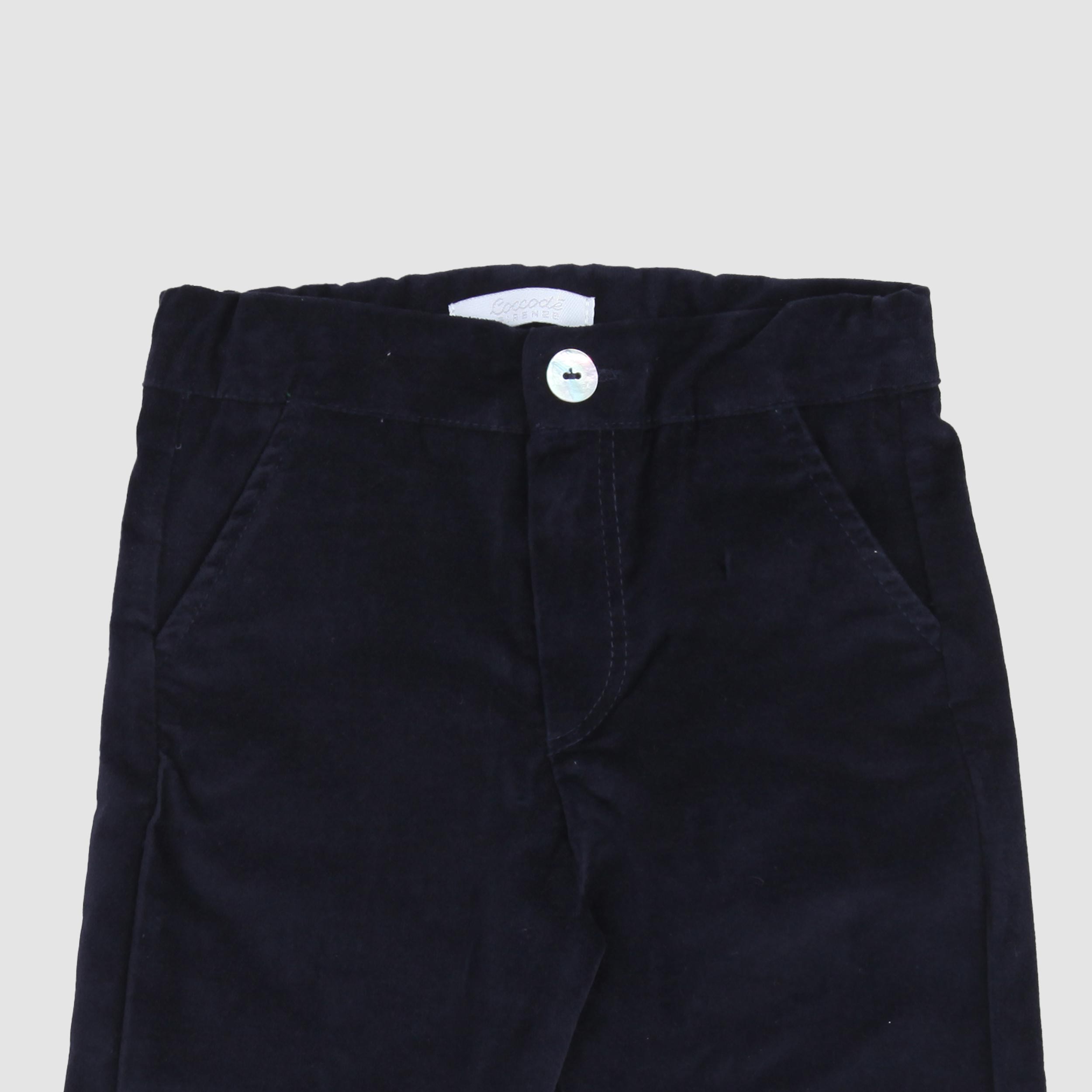 Pantalone Blu In Velluto Firmato COCCODE - annameglio.com abbigliamento moda