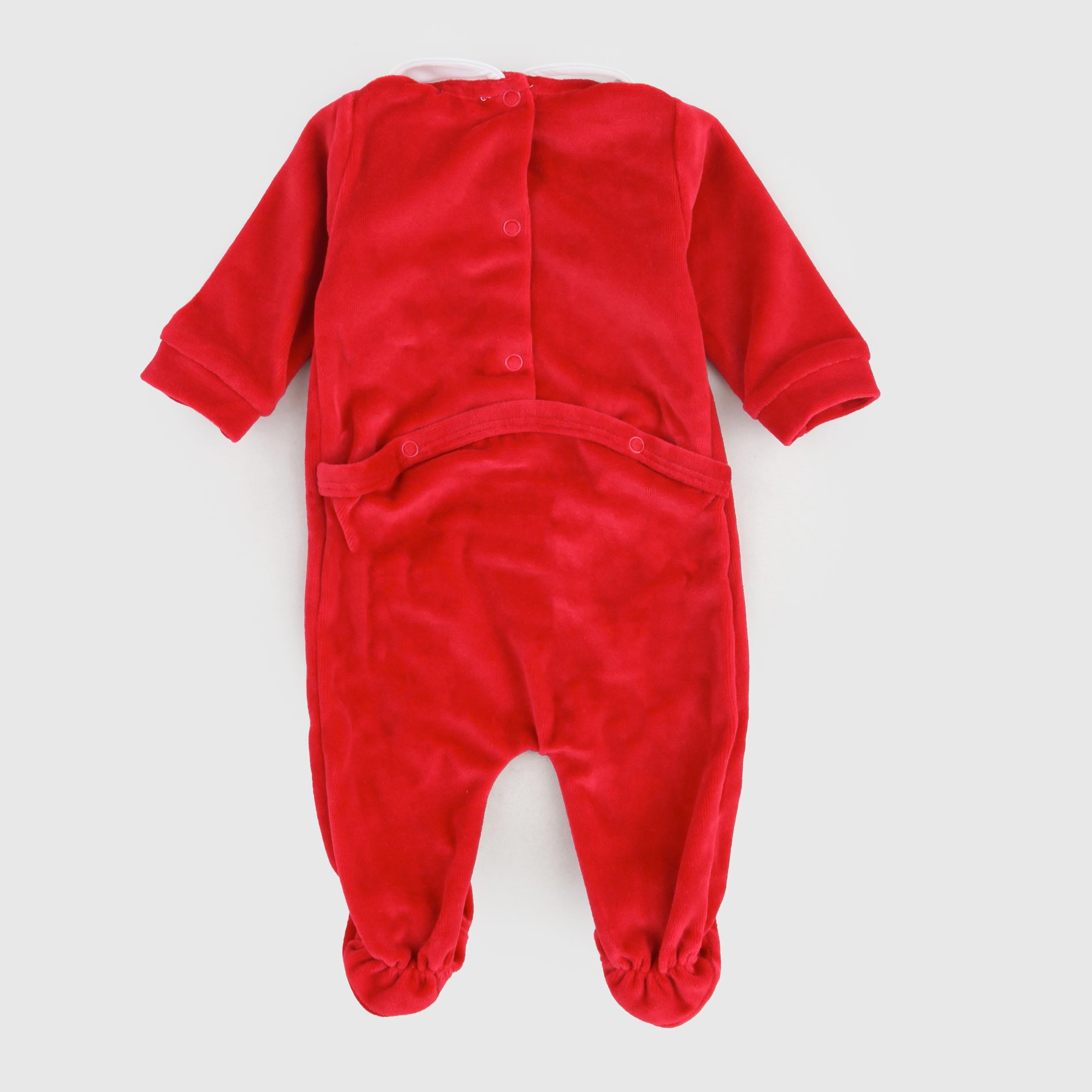 Tutina In Ciniglia Rossa E Stampa Firmata COCCODE - annameglio.com abbigliamento moda