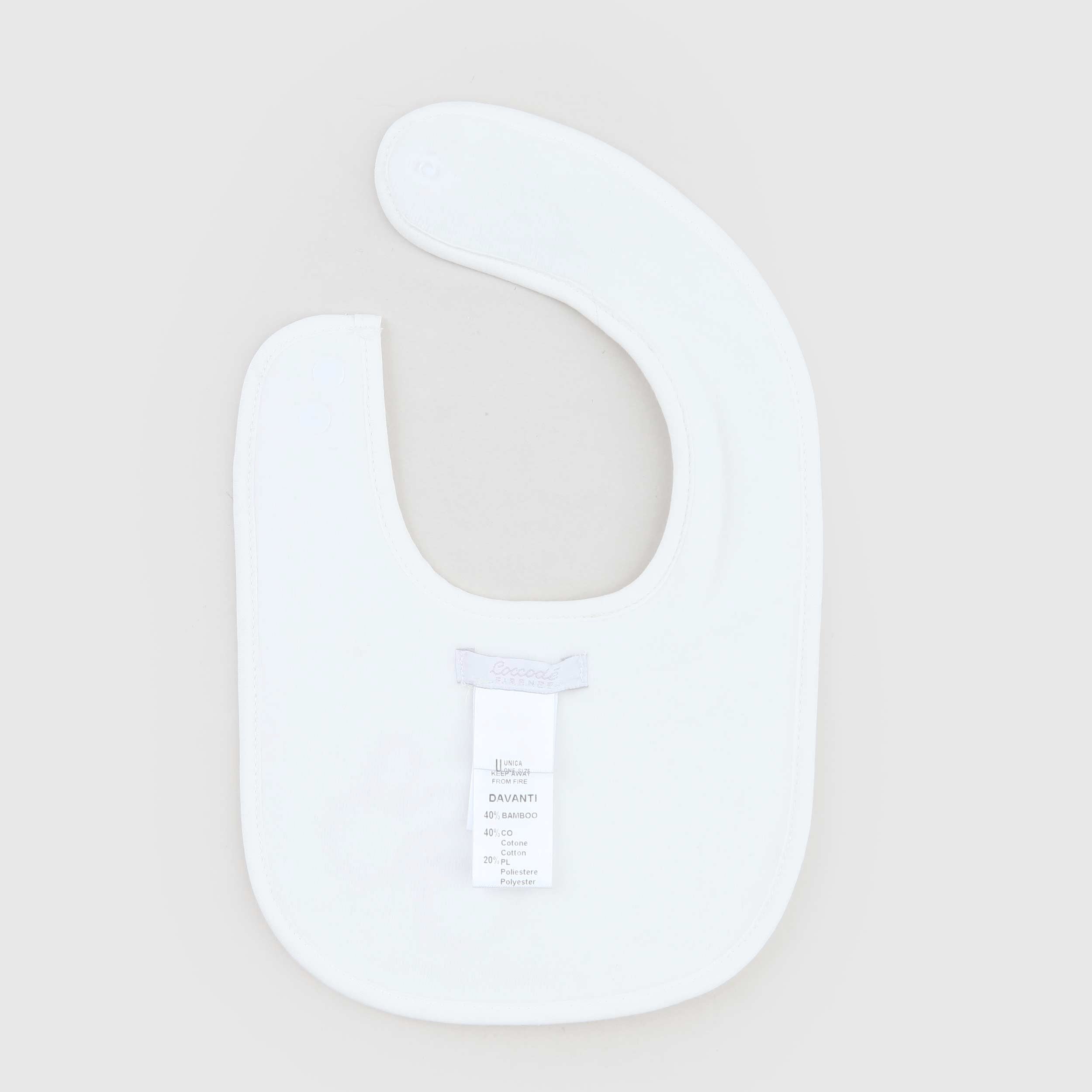 Bavetta Latte Bordata Con Stampa Firmata COCCODE - annameglio.com abbigliamento moda