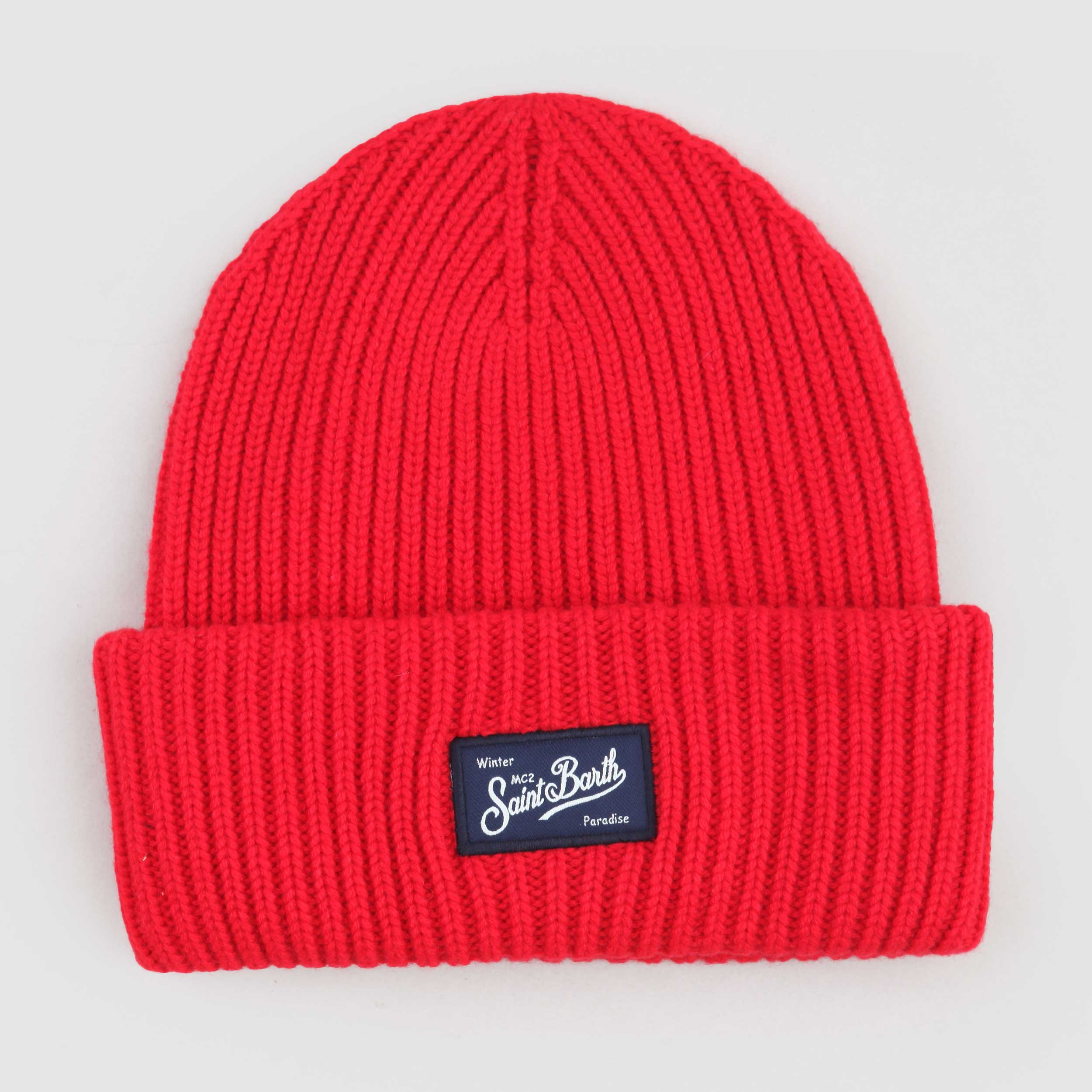 Cappello A Coste Rosso Firmato MC2 SAINT BARTH - annameglio.com abbigliamento moda