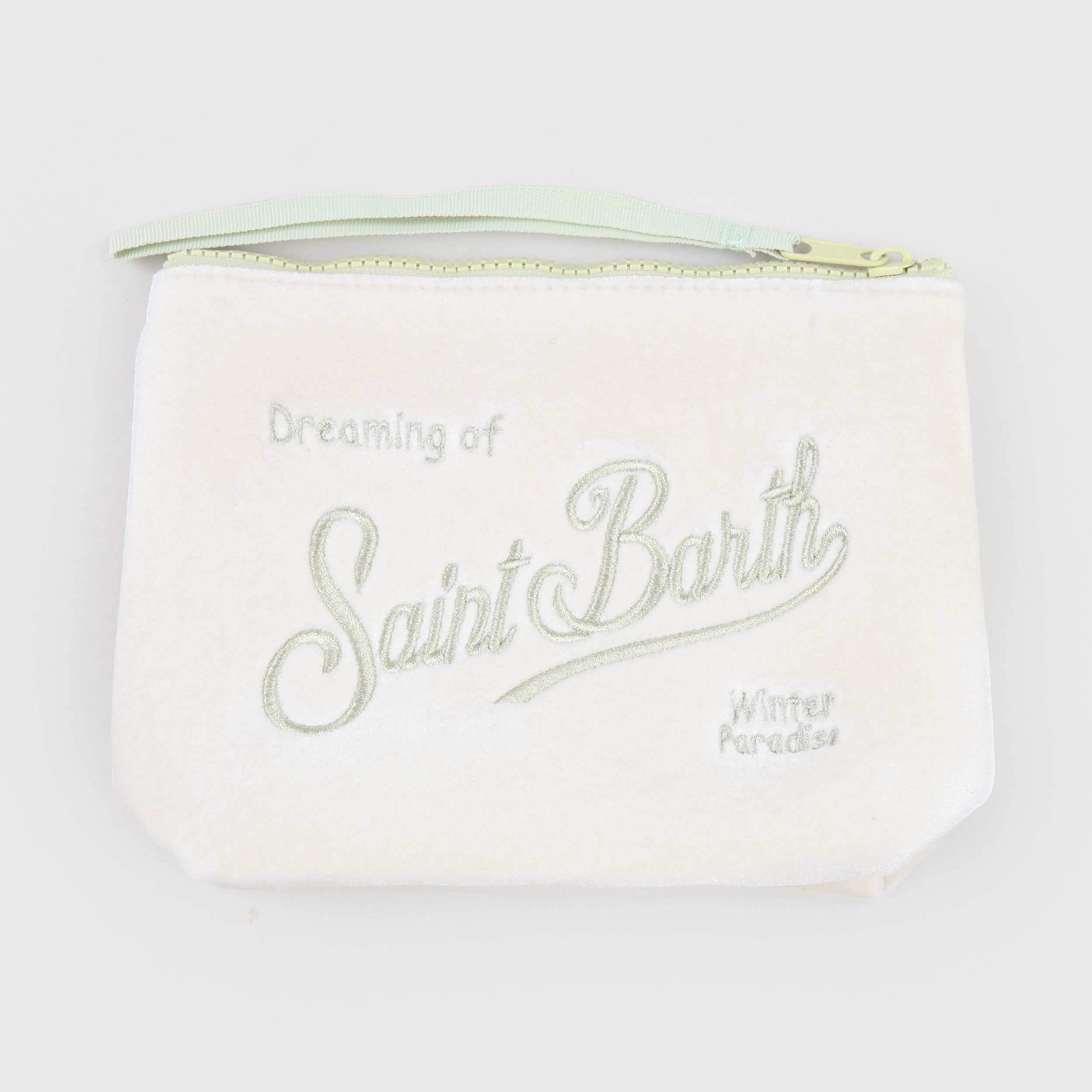 Pochette Aline Velvet Bianca By MC2 SAINT BARTH - annameglio.com abbigliamento moda