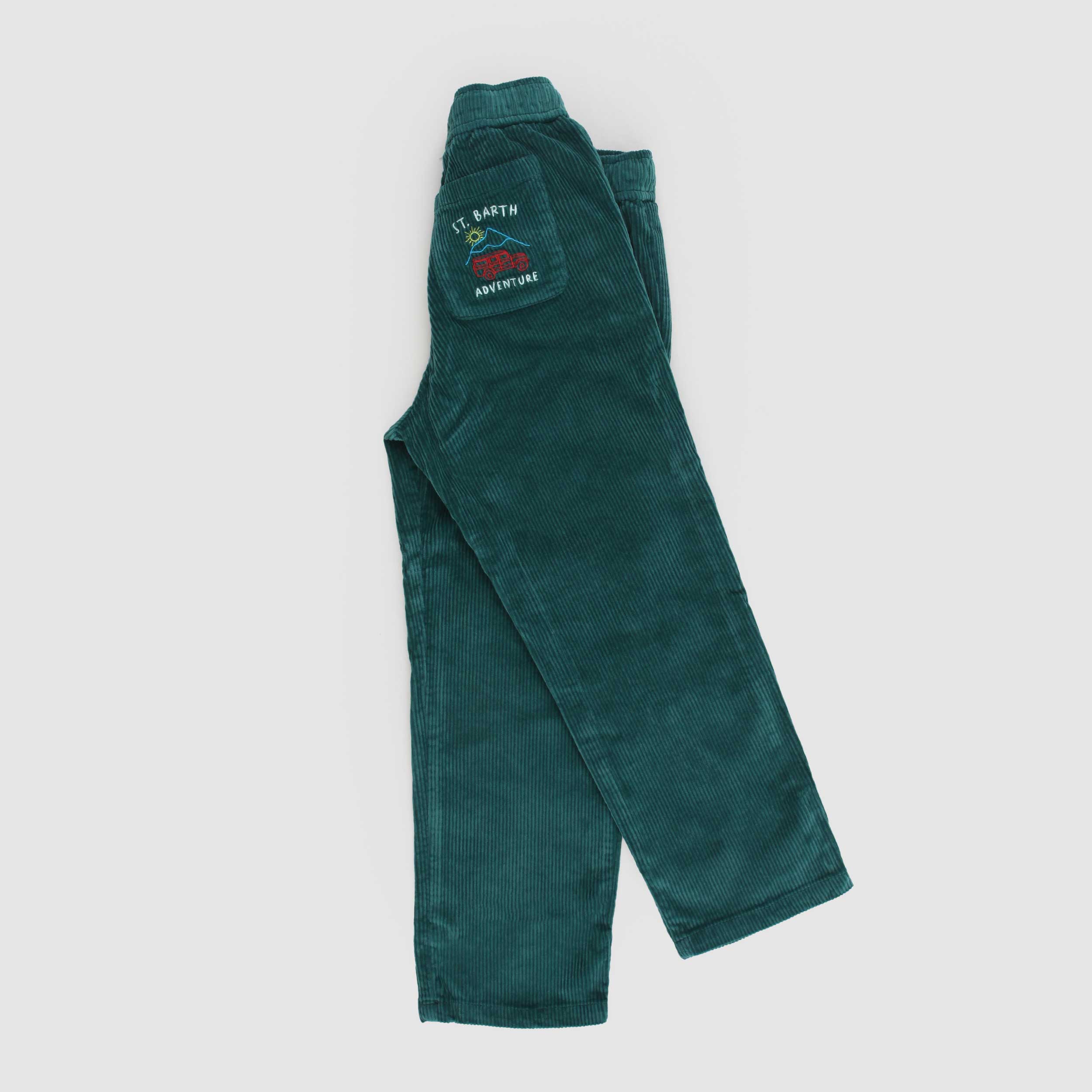 Pantalone Verde Elastico Firmato MC2 SAINT BARTH - annameglio.com abbigliamento moda