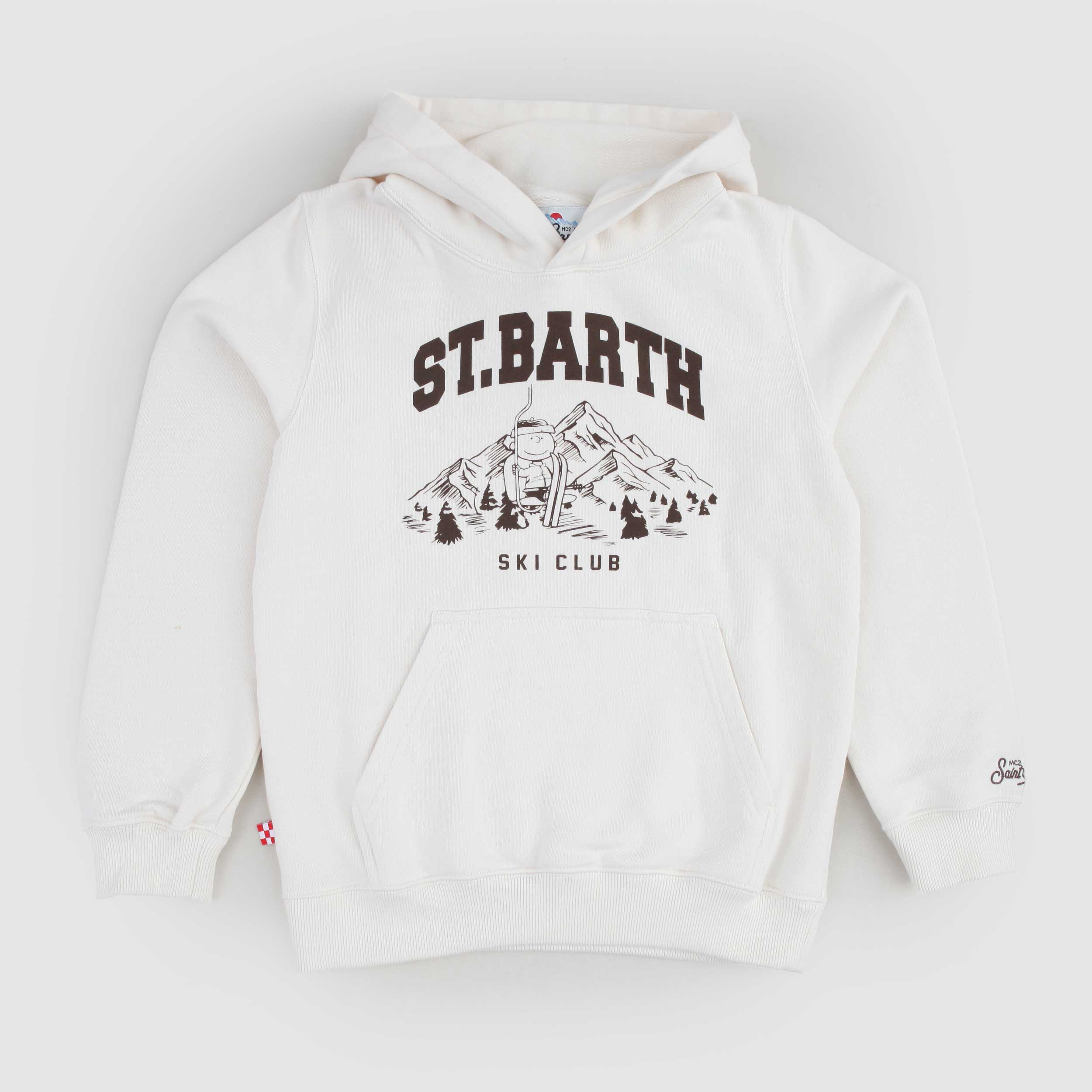 Felpa Beige Con Logo By MC2 SAINT BARTH