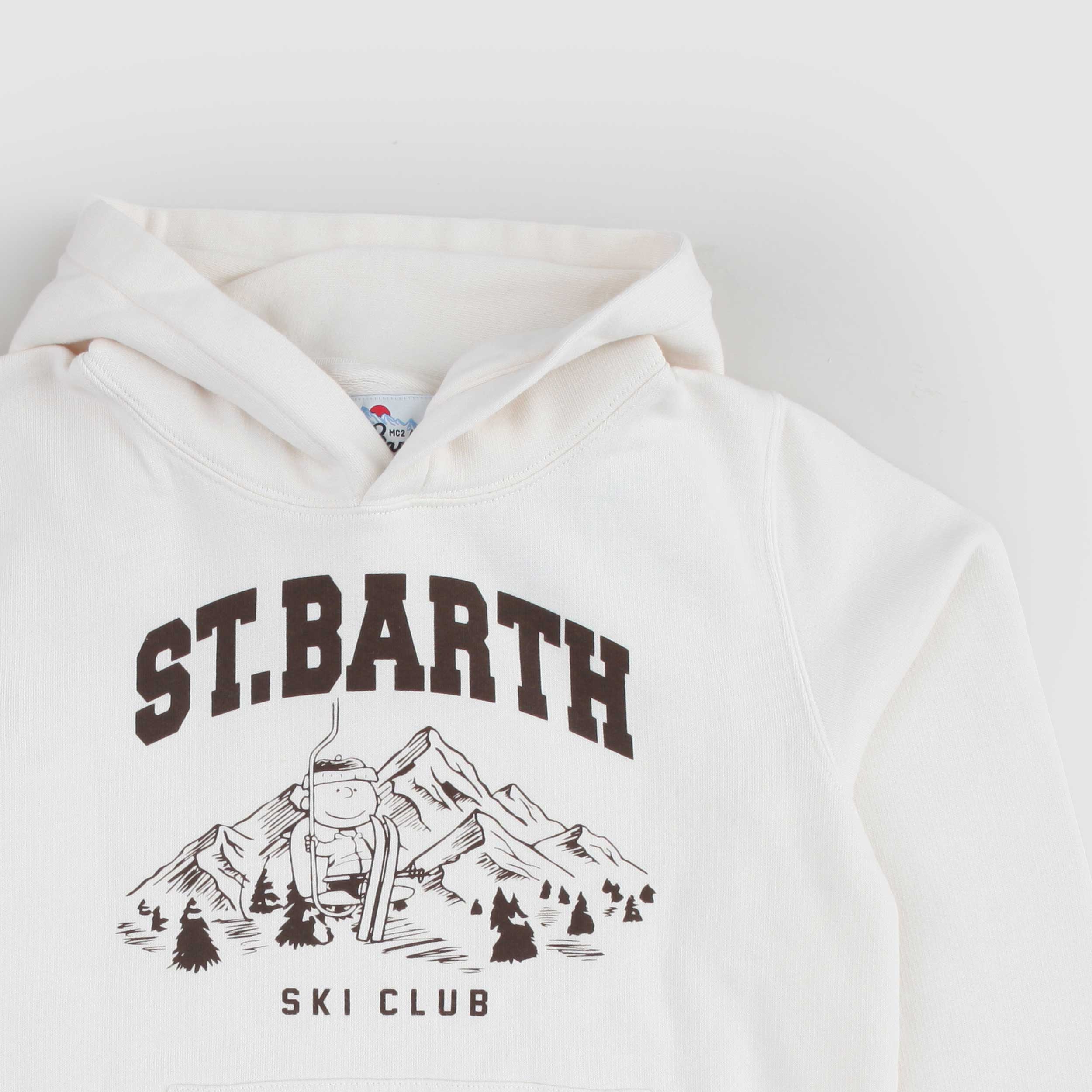 Felpa Beige Con Logo By MC2 SAINT BARTH