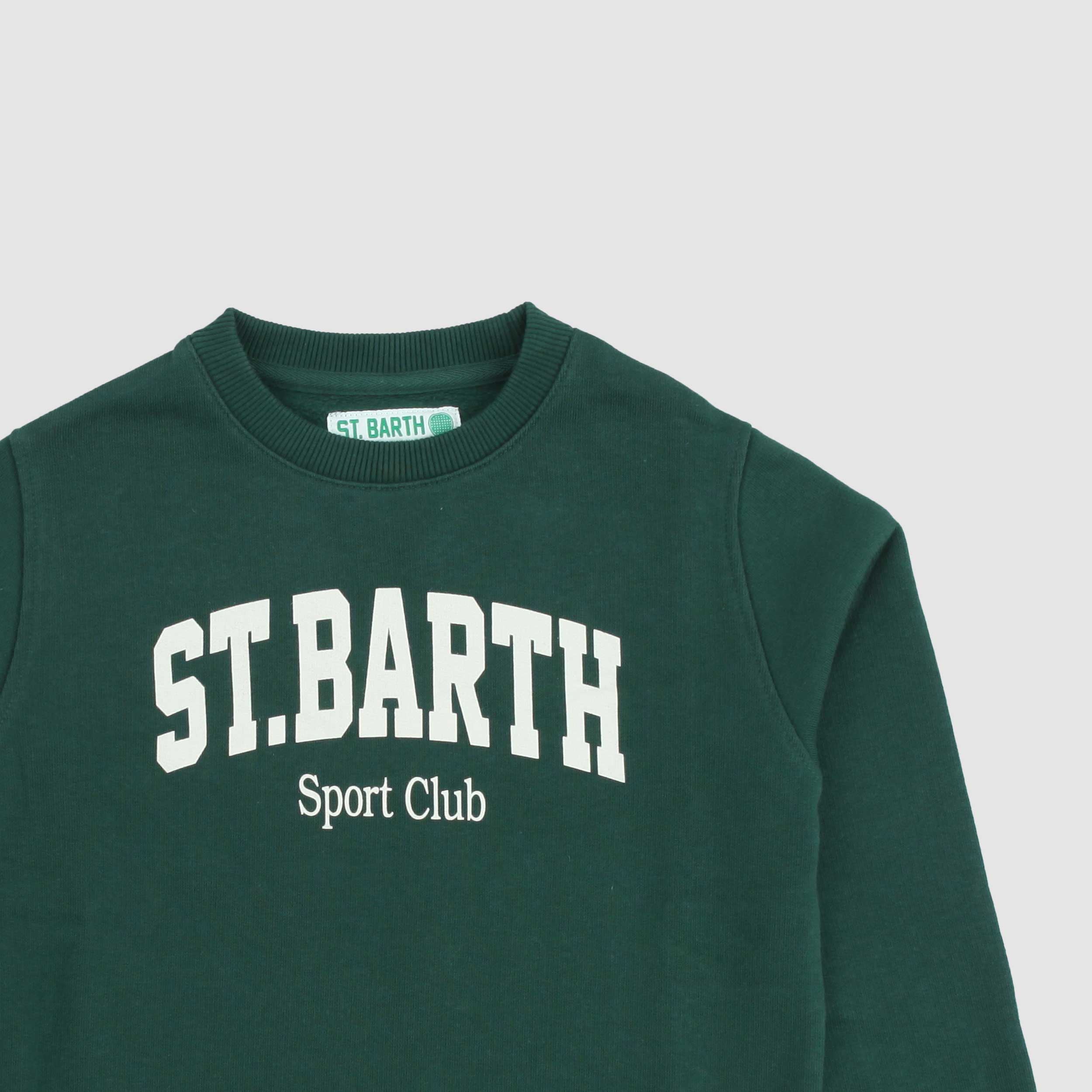 Felpa Verde Soho Firmata MC2 SAINT BARTH - annameglio.com abbigliamento moda