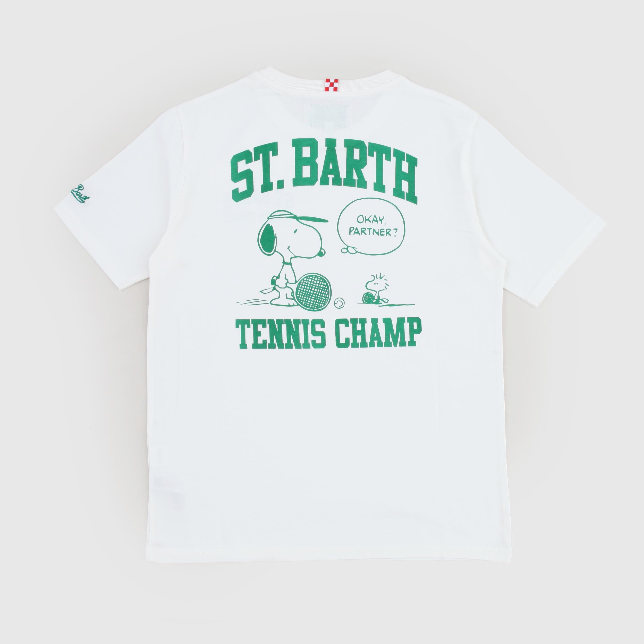 T-shirt Con Logo Verde Firmata MC2 SAINT BARTH - annameglio.com abbigliamento moda