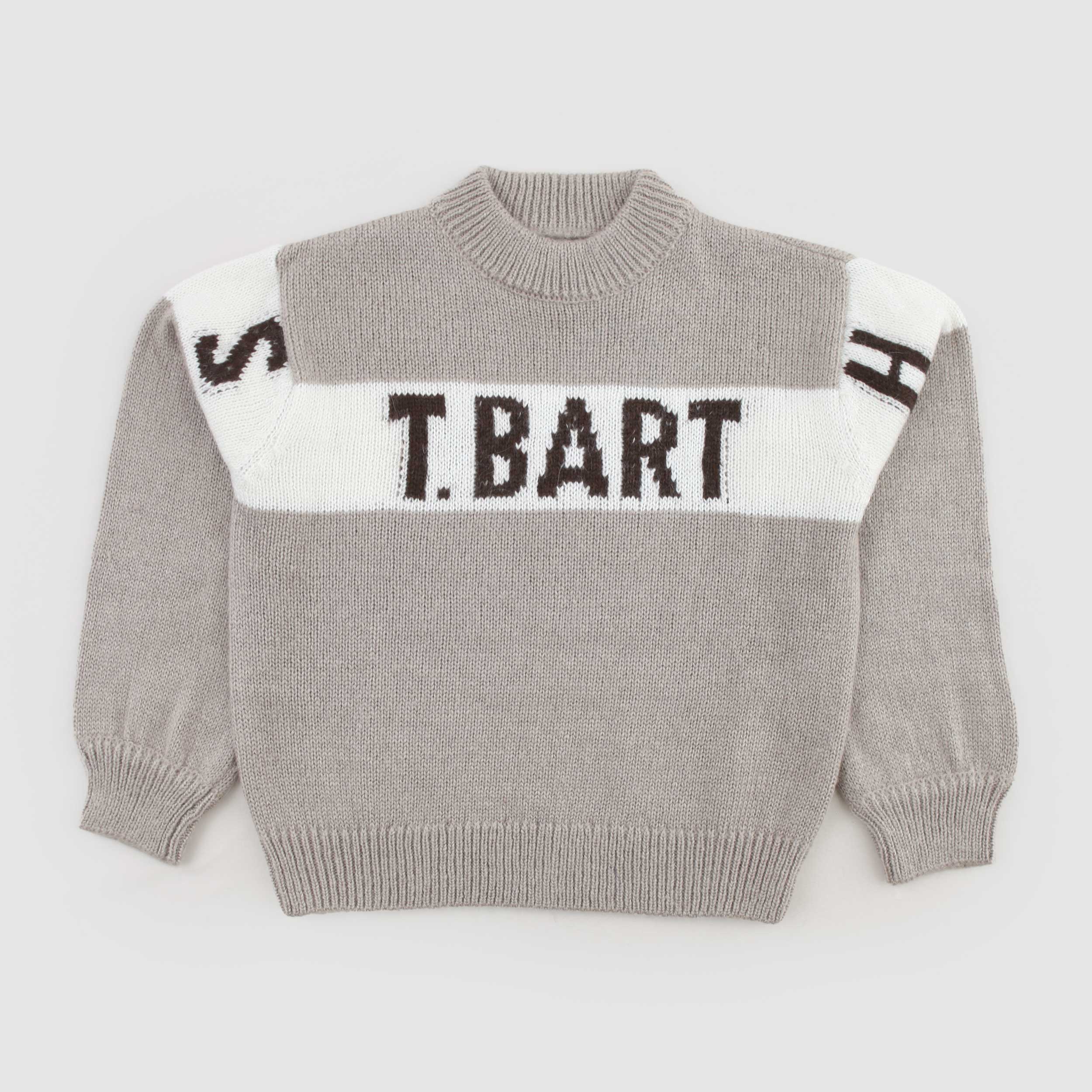 Maglioncino Tortora Firmato MC2 SAINT BARTH - annameglio.com abbigliamento moda