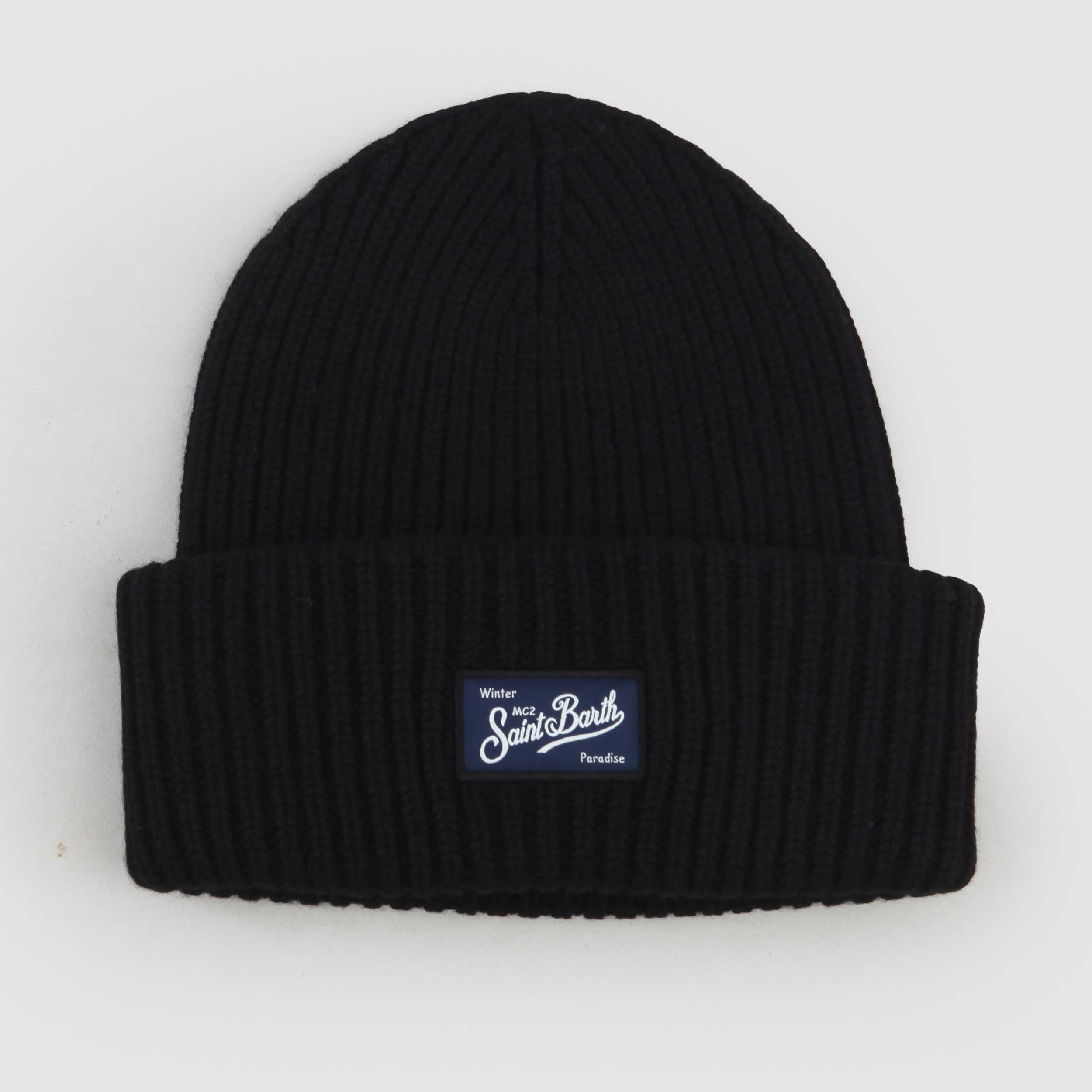 MC2 SAINT BARTH Black Ribbed Hat