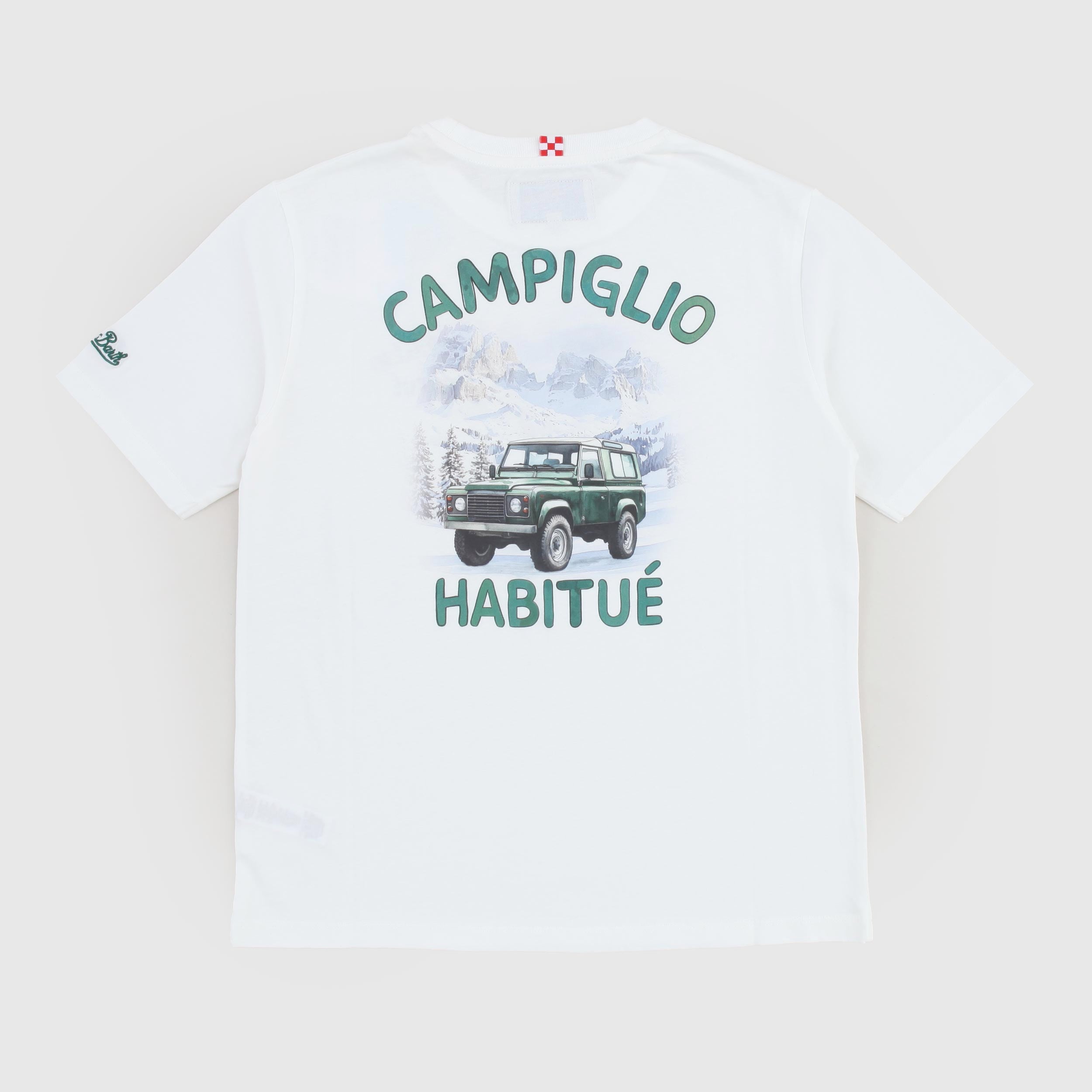 T-shirt Bianca Con Stampe Firmata MC2 SAINT BARTH - annameglio.com abbigliamento moda