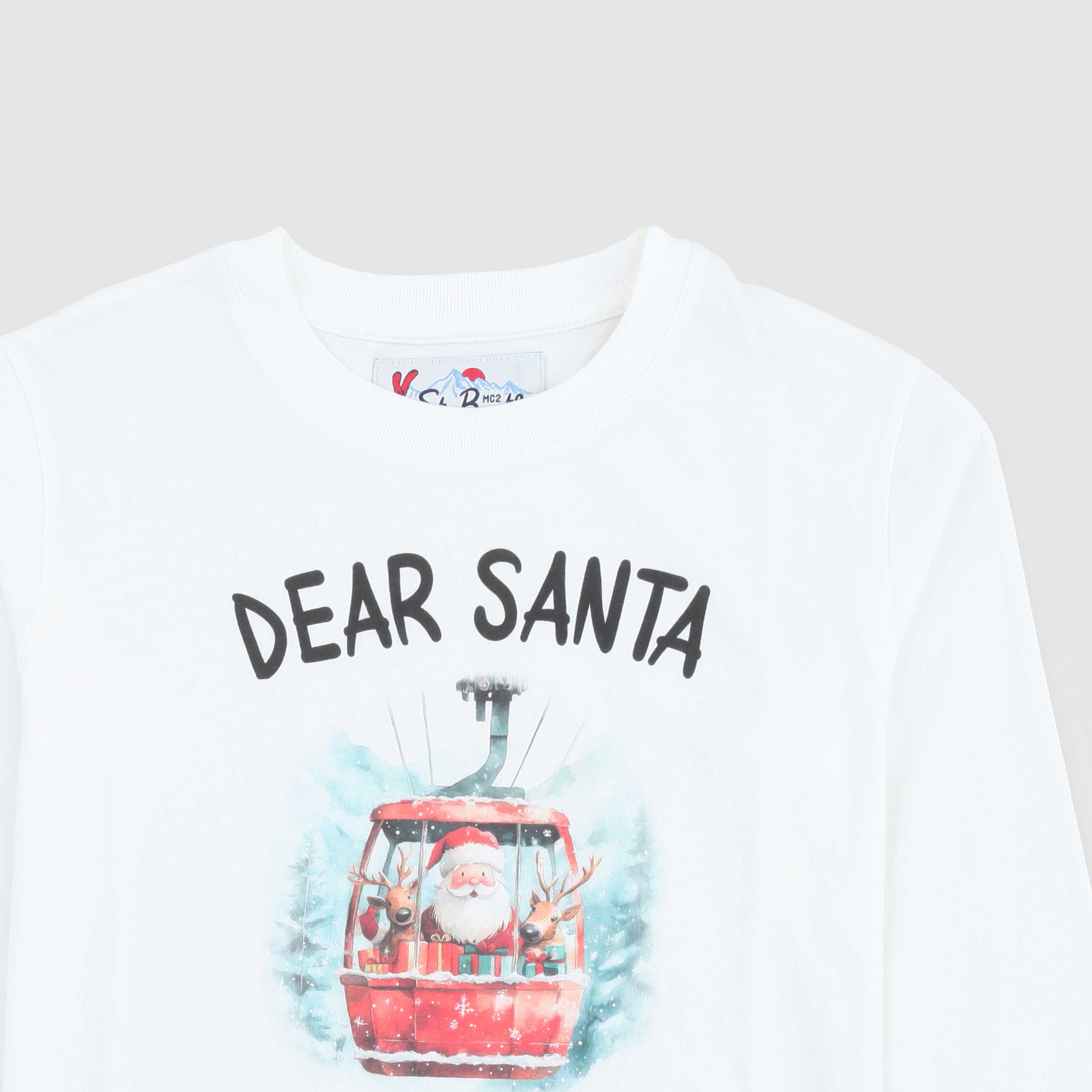 T-shirt Natalizia Bianca By MC2 SAINT BARTH - annameglio.com abbigliamento moda