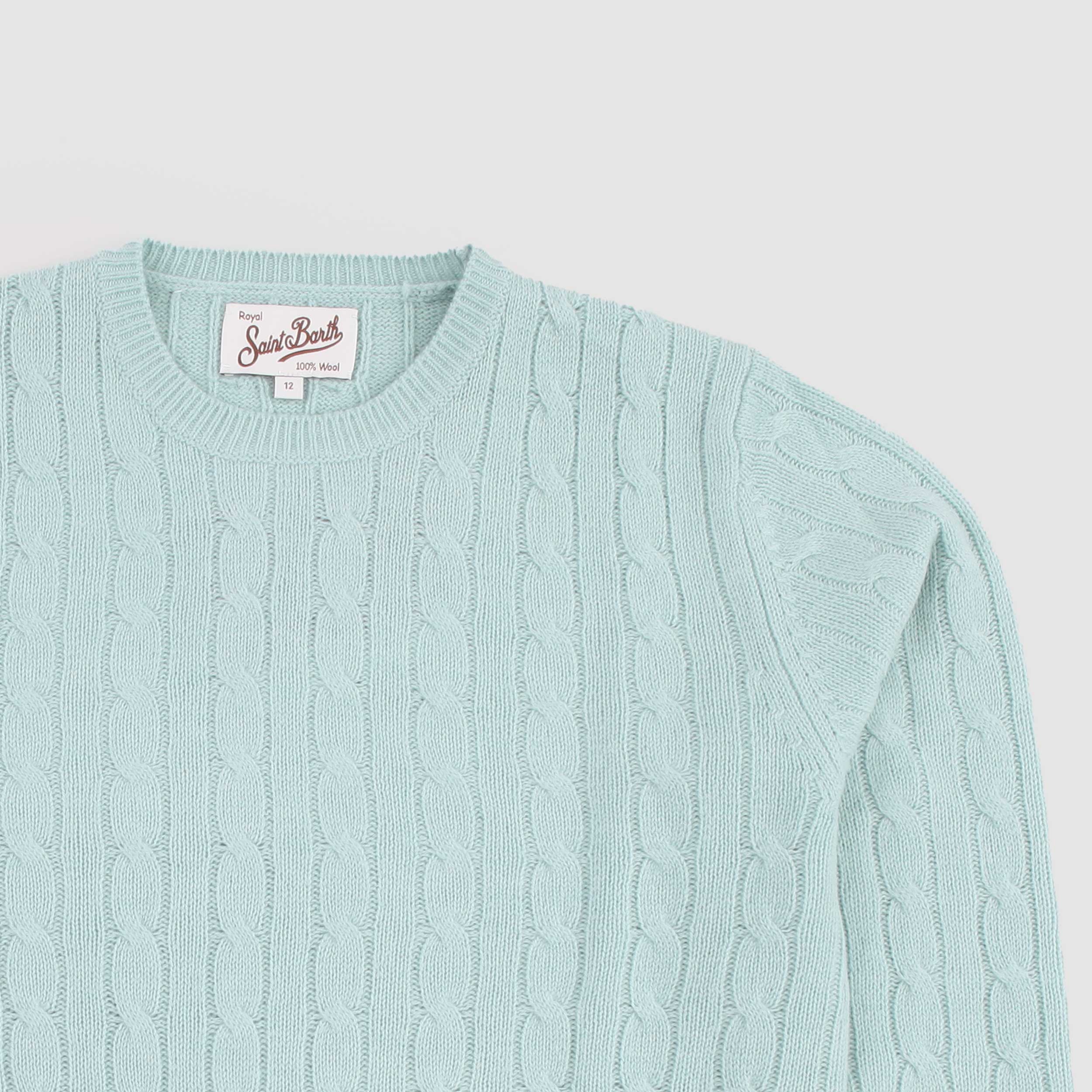 Maglione Verde Acqua Firmato MC2 SAINT BARTH - annameglio.com abbigliamento moda