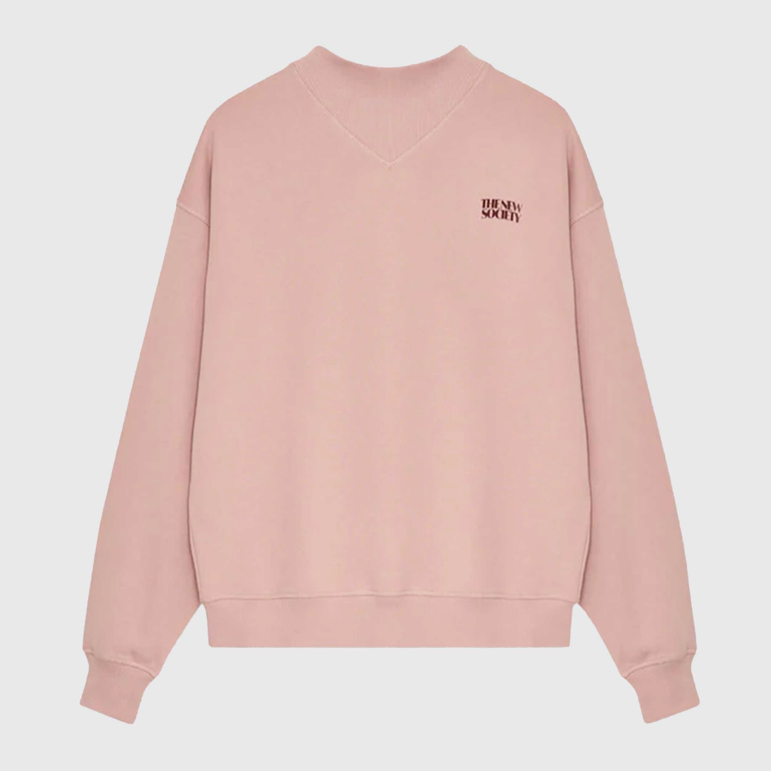 Felpa Rosa In Cotone Firmata THE NEW SOCIETY - annameglio.com abbigliamento moda