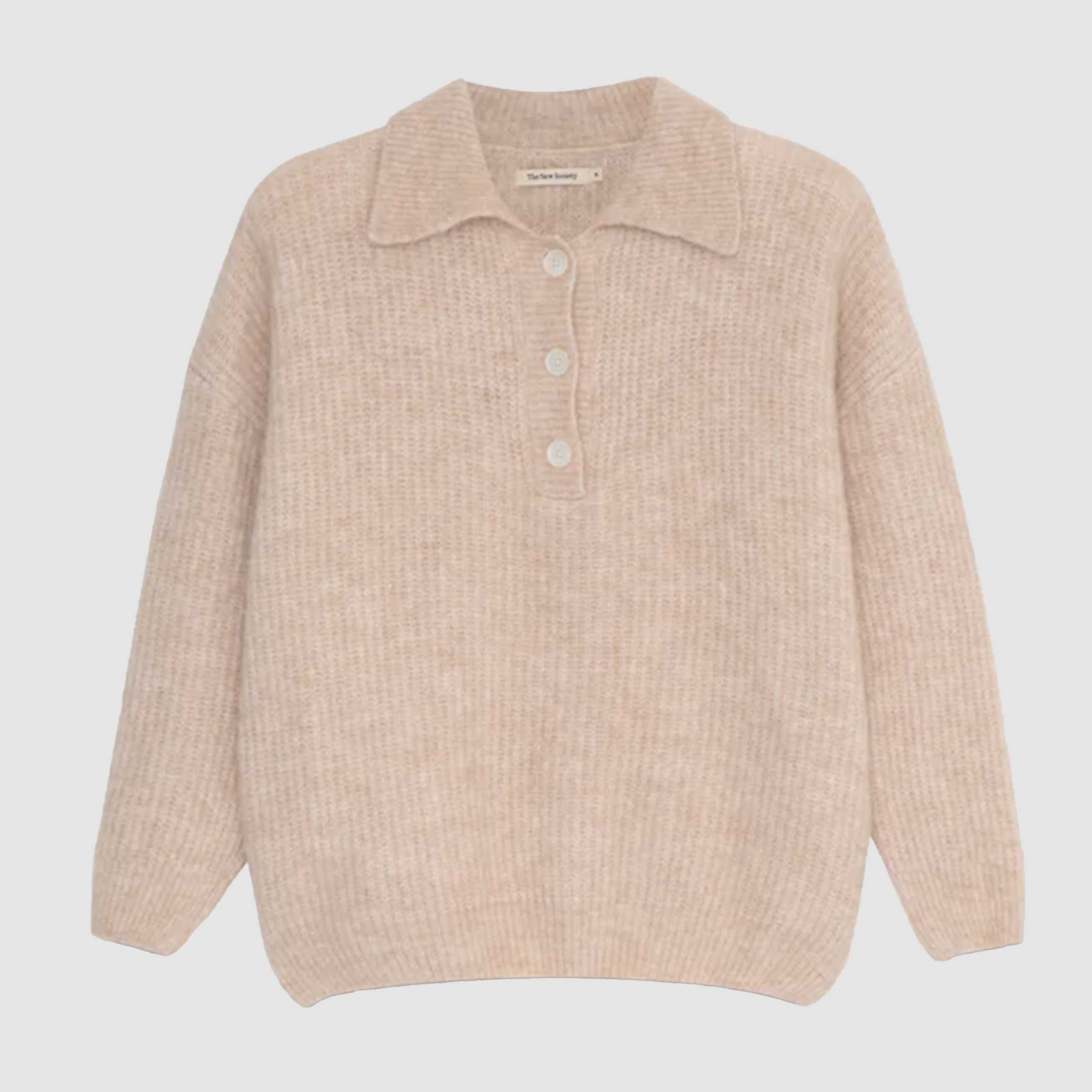 Polo In Maglia Di Lana Firmata THE NEW SOCIETY - annameglio.com abbigliamento moda