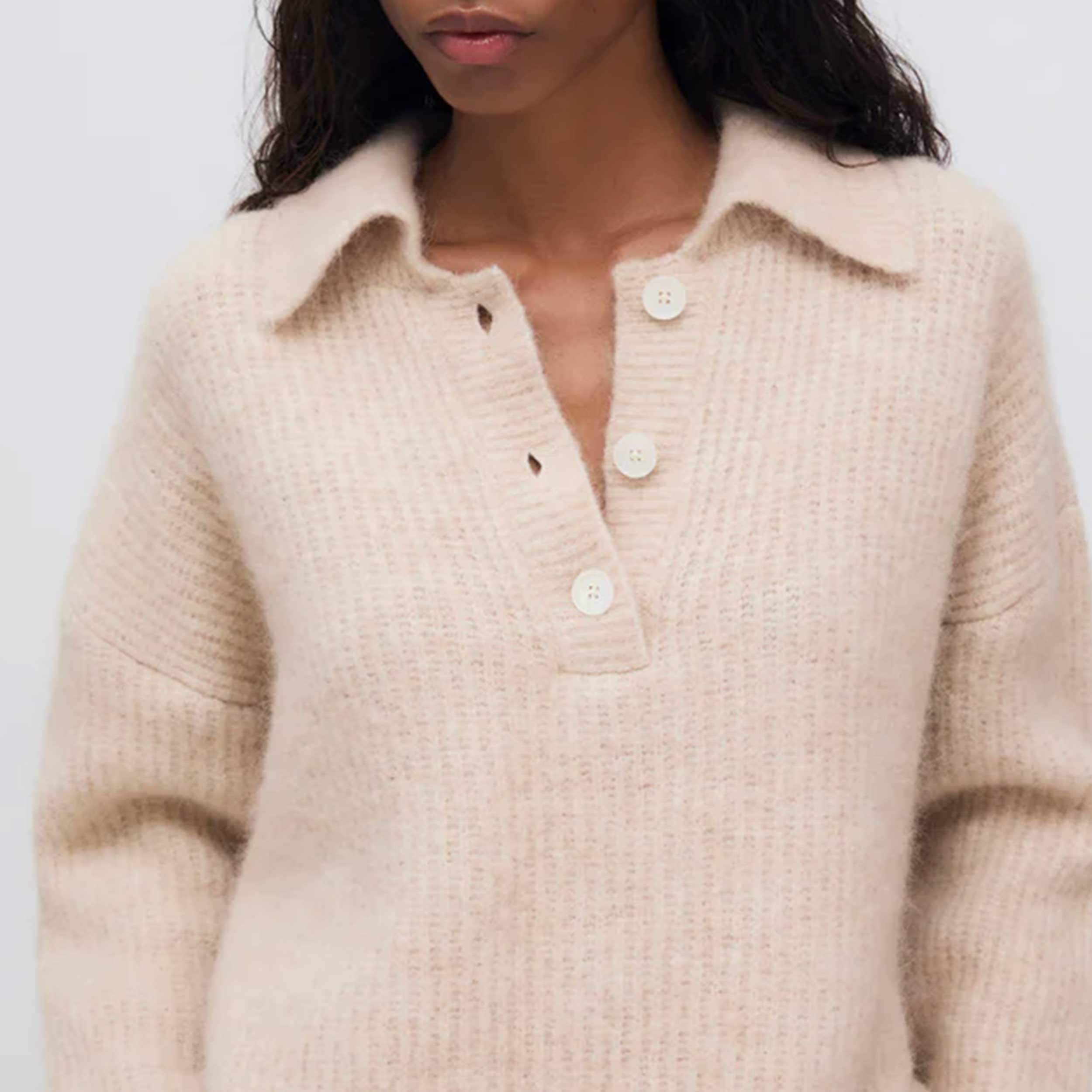 Polo In Maglia Di Lana Firmata THE NEW SOCIETY - annameglio.com abbigliamento moda