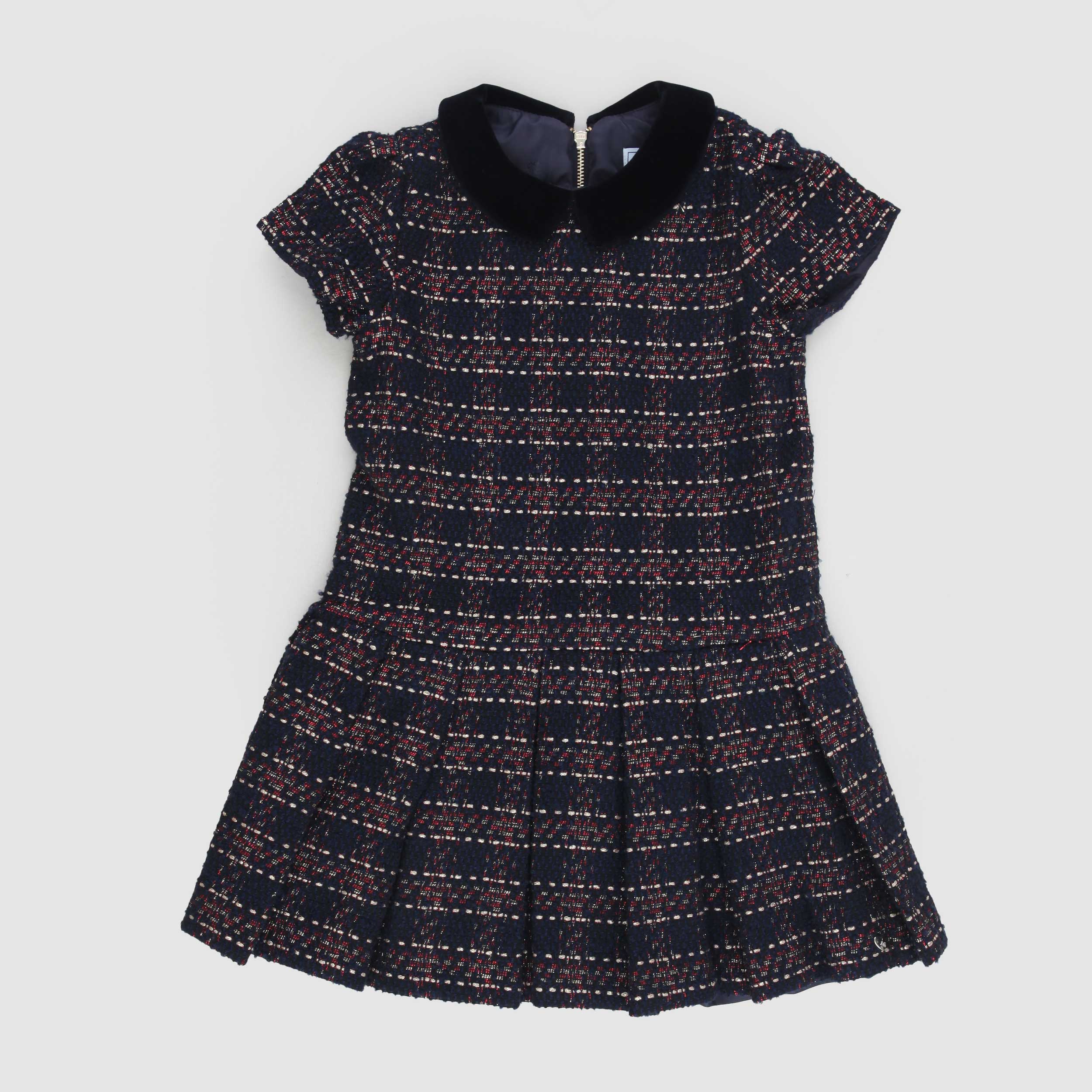 Abito In Velluto A Pieghe By TARTINE ET CHOCOLAT - annameglio.com abbigliamento moda