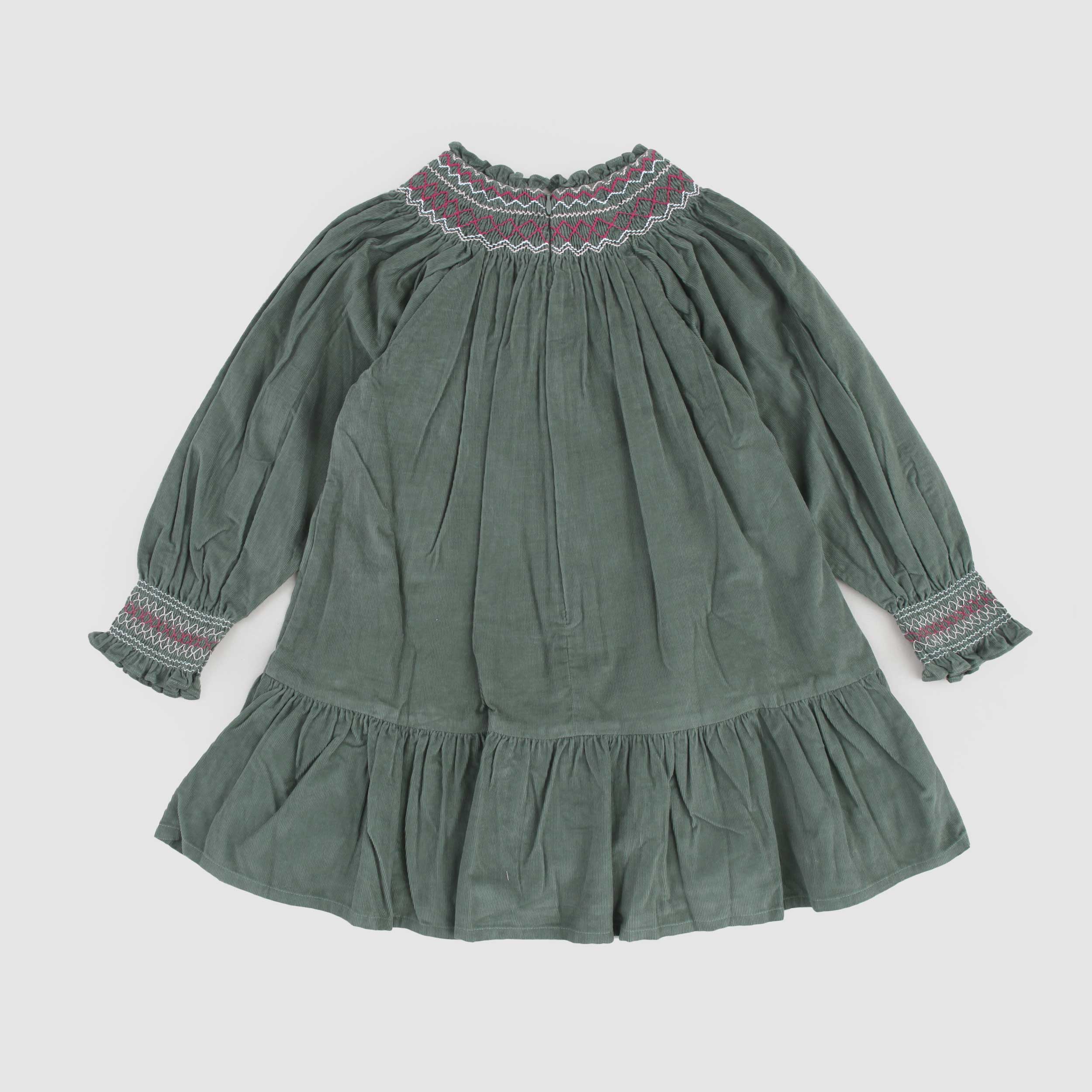 Abito Verde In Velluto By TARTINE ET CHOCOLAT - annameglio.com abbigliamento moda