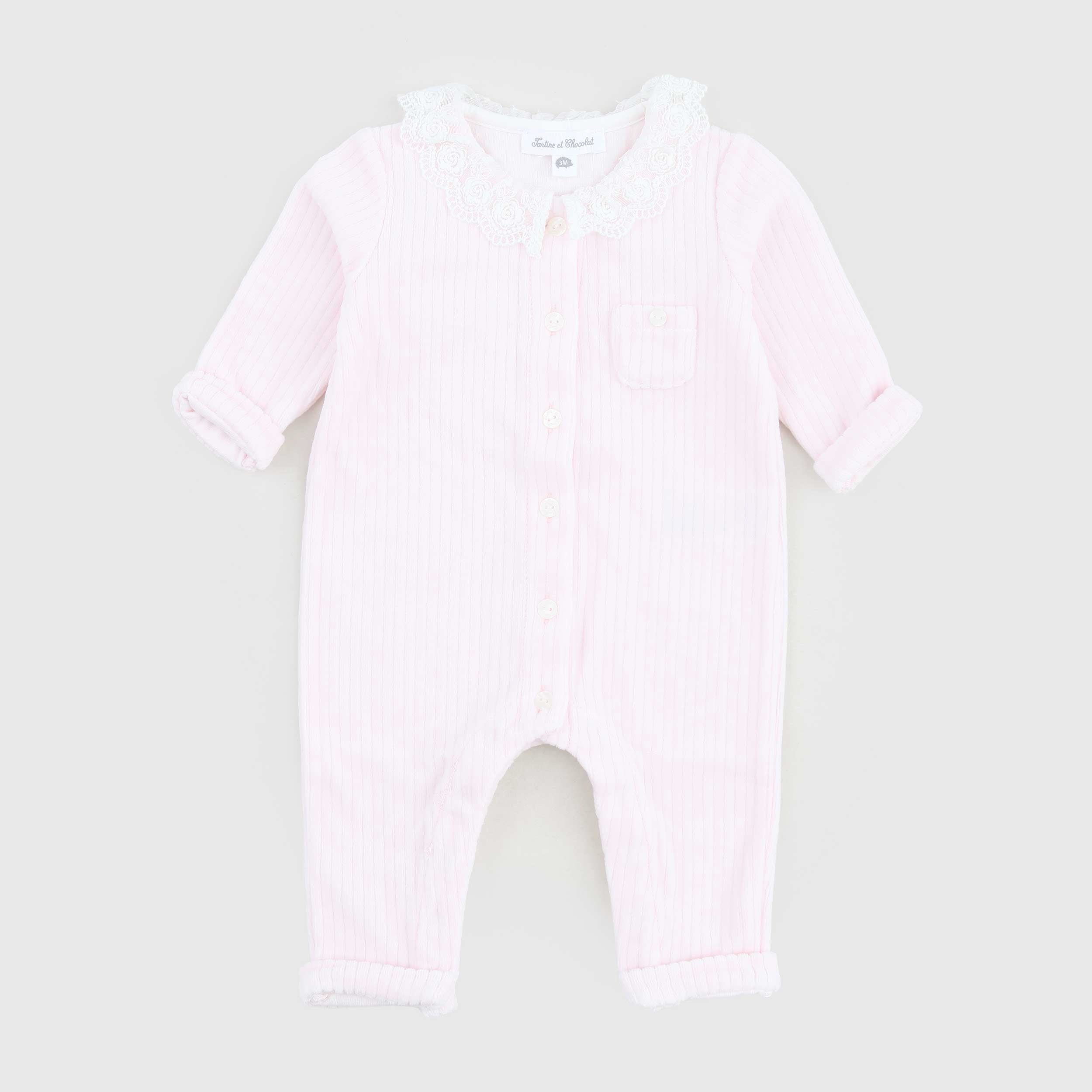 Tutina Rosa In Ciniglia By TARTINE ET CHOCOLAT - annameglio.com abbigliamento moda