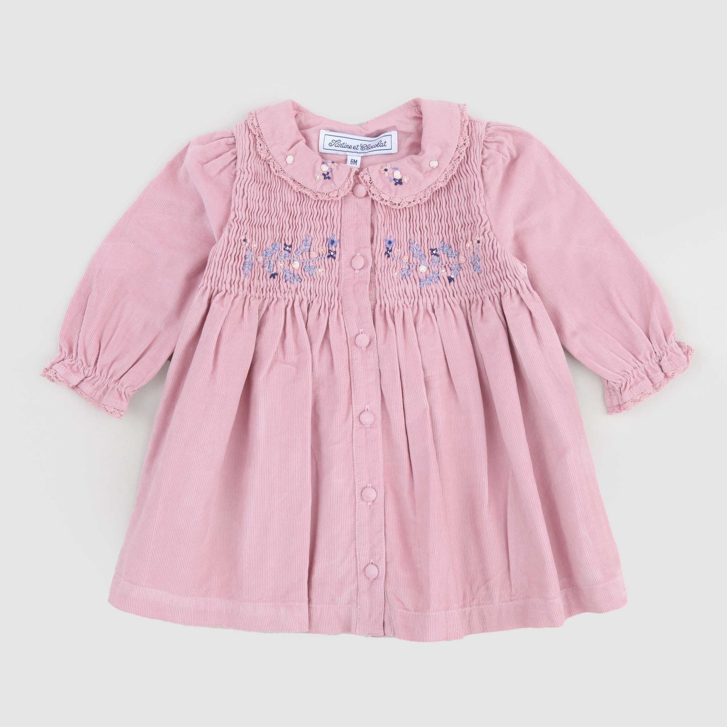 Abito Rosa Mille Righe By TARTINE ET CHOCOLAT - annameglio.com abbigliamento moda