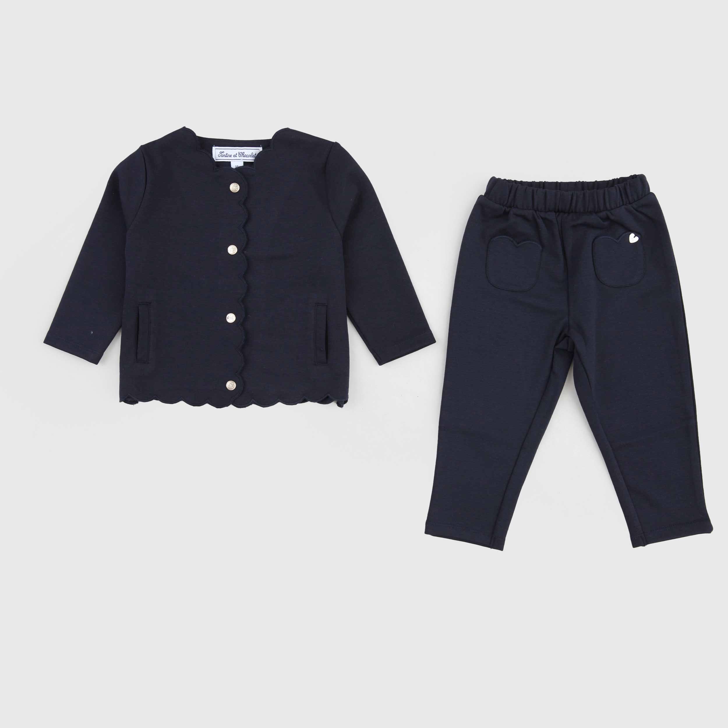 Completo Blu Due Pezzi By TARTINE ET CHOCOLAT - annameglio.com abbigliamento moda