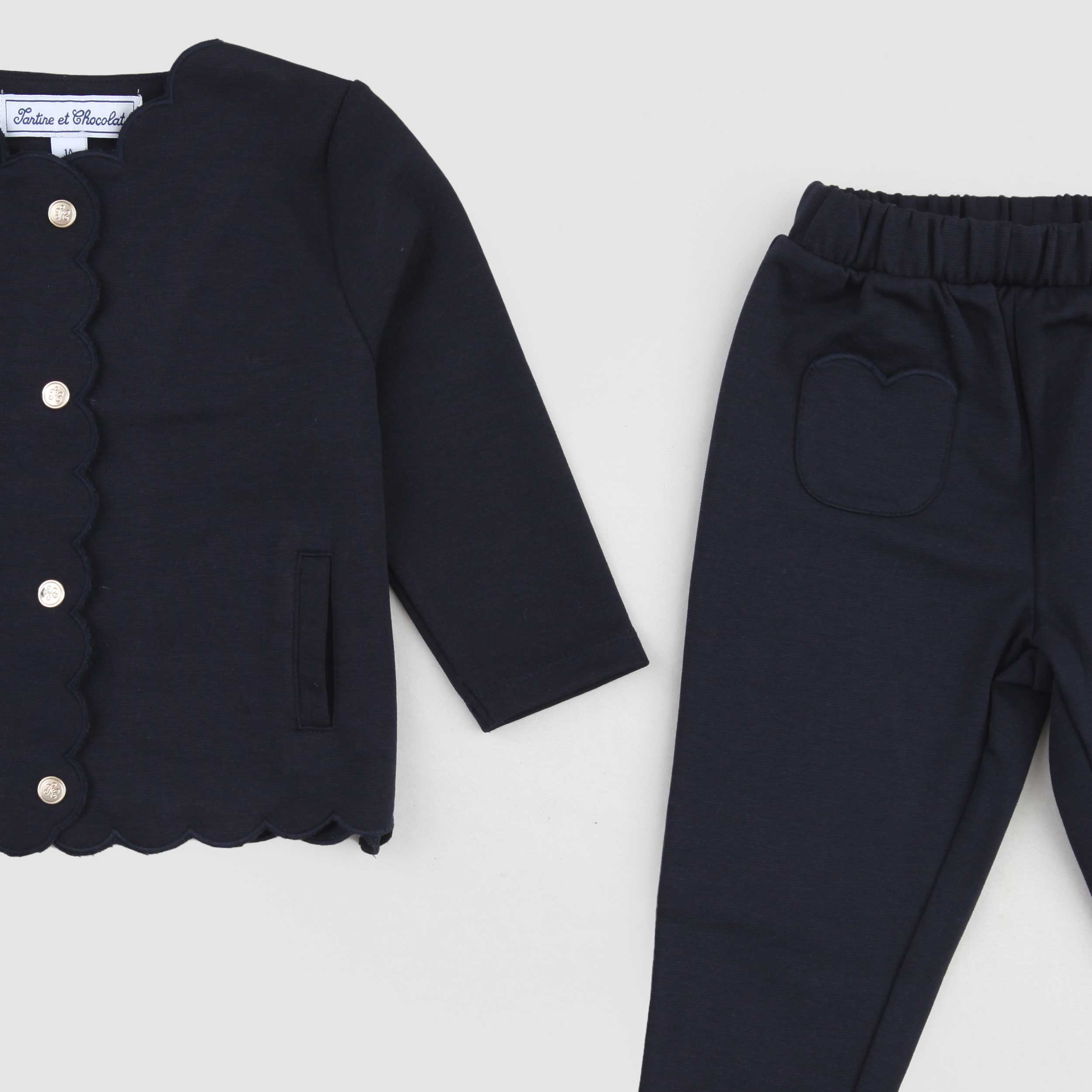 Completo Blu Due Pezzi By TARTINE ET CHOCOLAT - annameglio.com abbigliamento moda