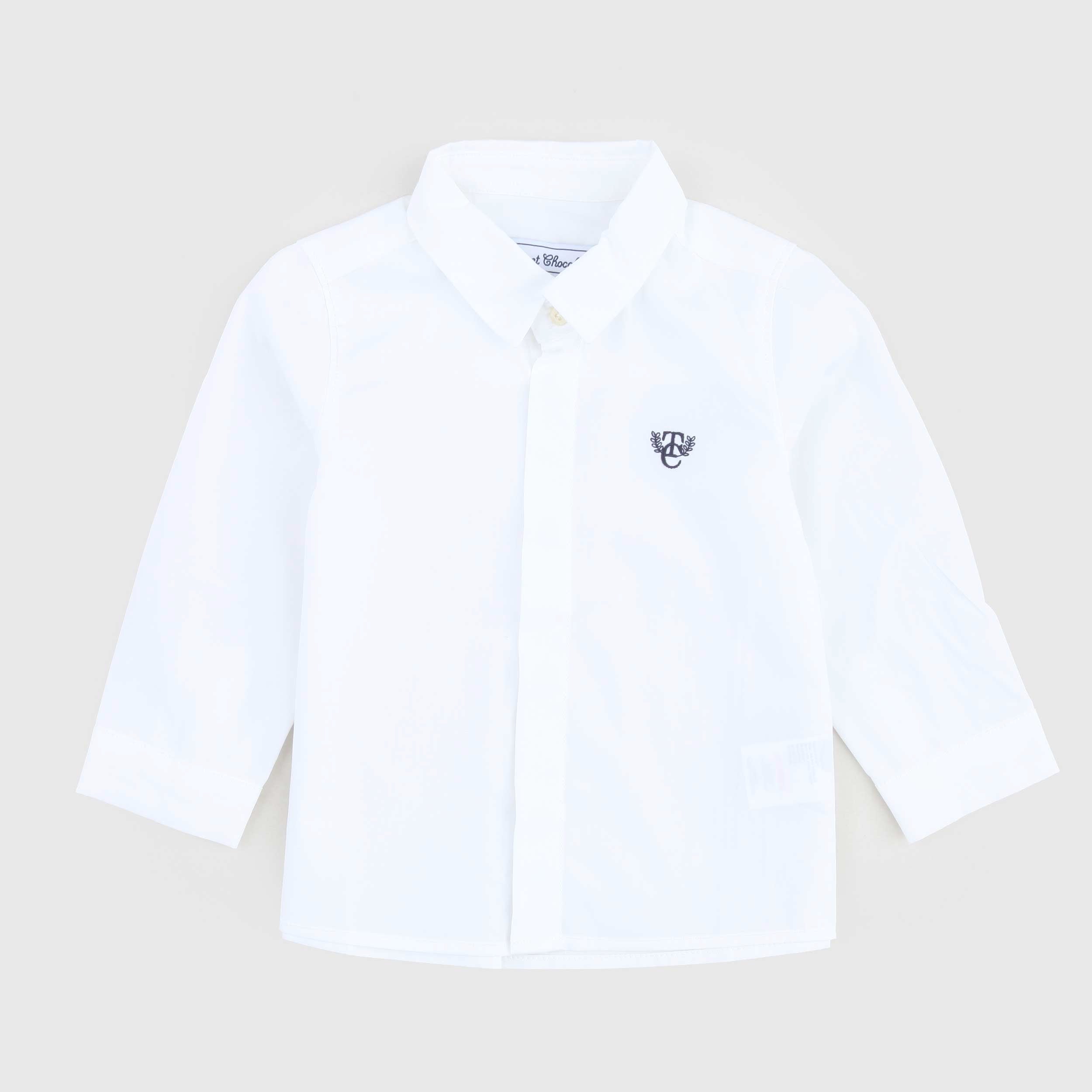 Camicia Con Logo Blu Firmata TARTINE ET CHOCOLAT - annameglio.com abbigliamento moda