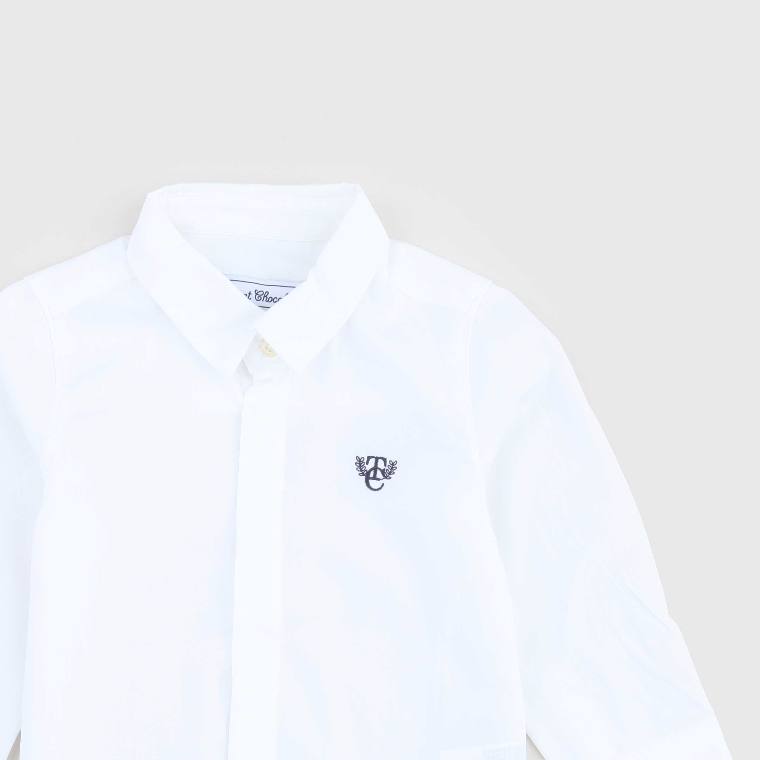 Camicia Con Logo Blu Firmata TARTINE ET CHOCOLAT - annameglio.com abbigliamento moda