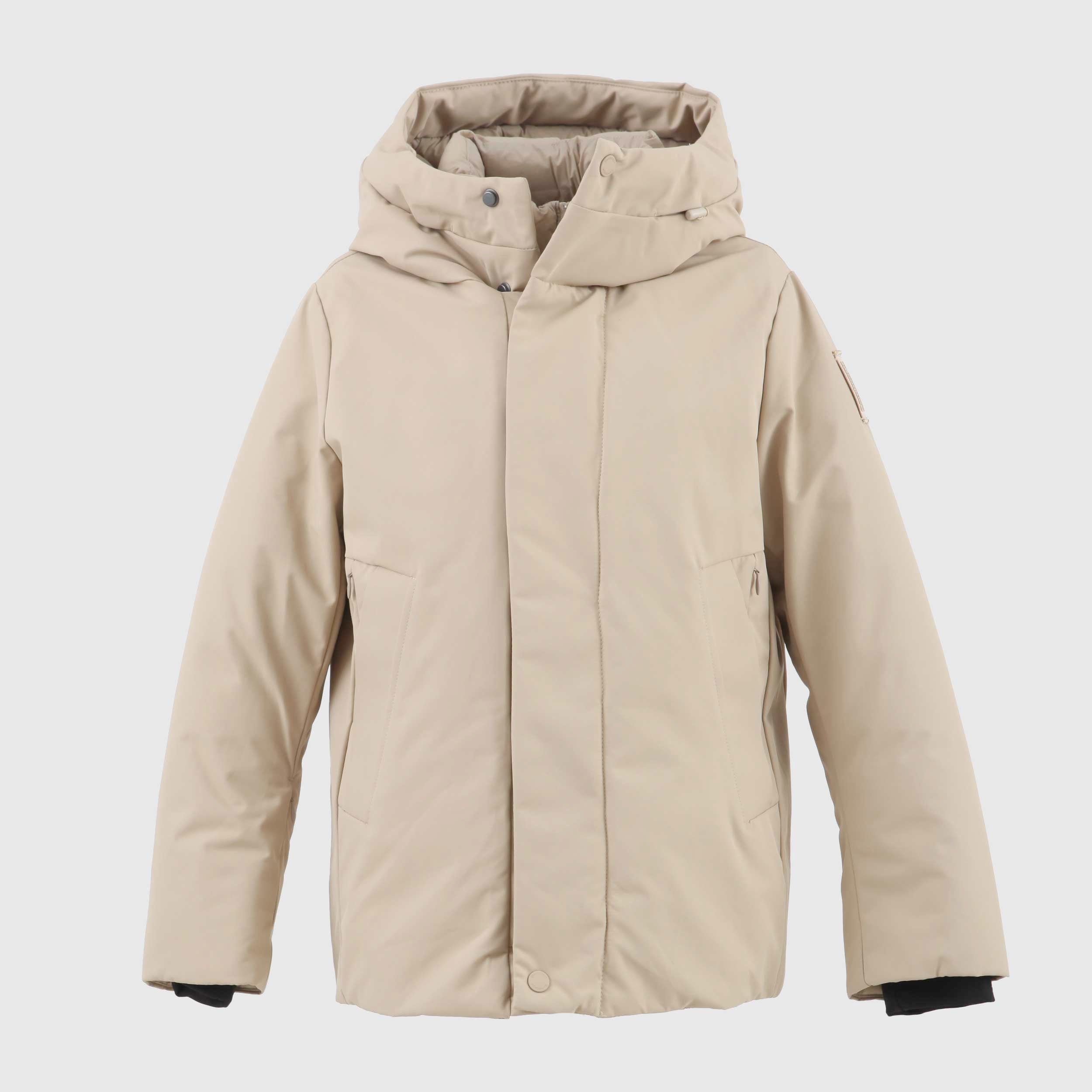 Giacca Piumino Beige Doppia Zip Firmata BOMBOOGIE - annameglio.com abbigliamento moda