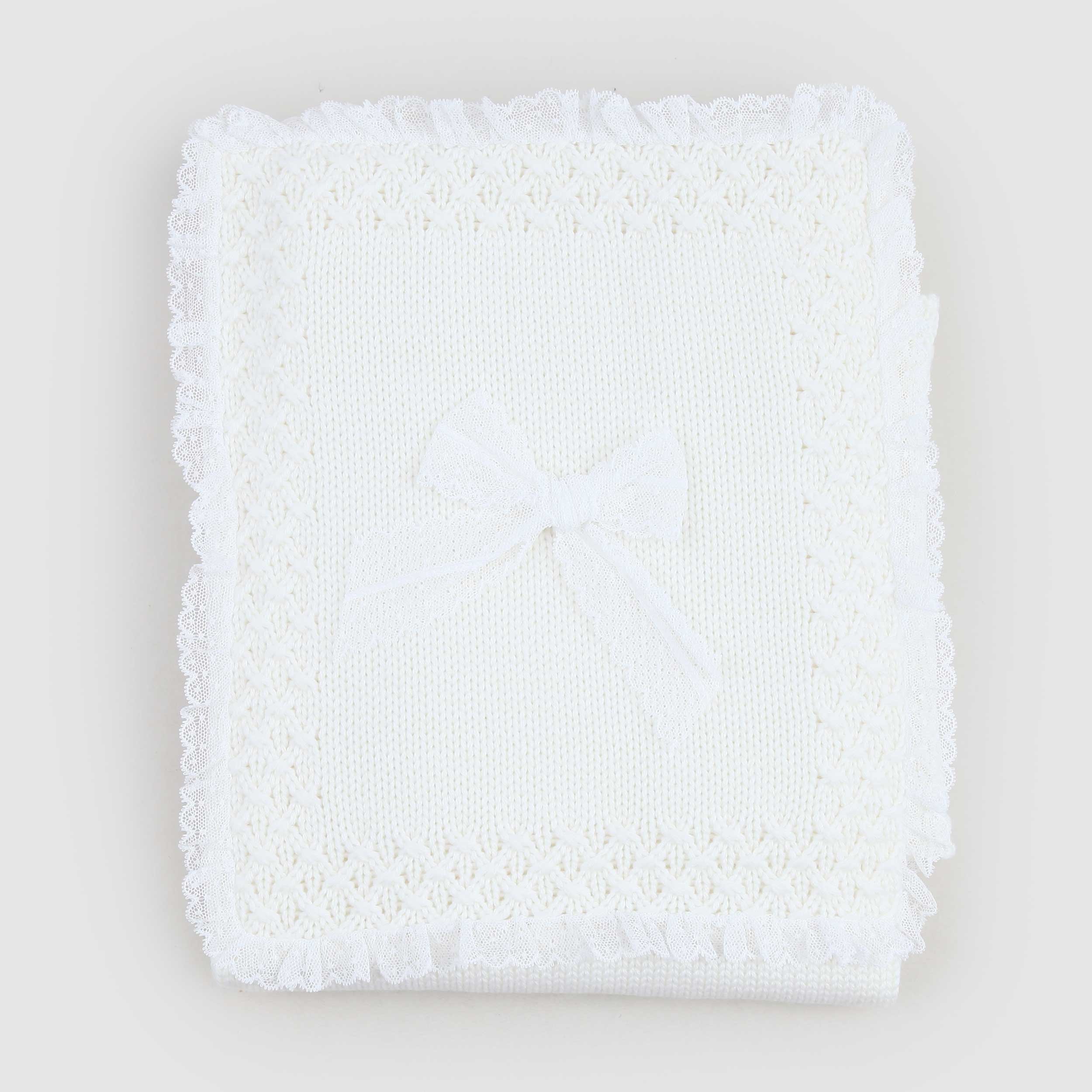 Copertina Colore Latte In Lana Firmata COLIBRI - annameglio.com abbigliamento moda