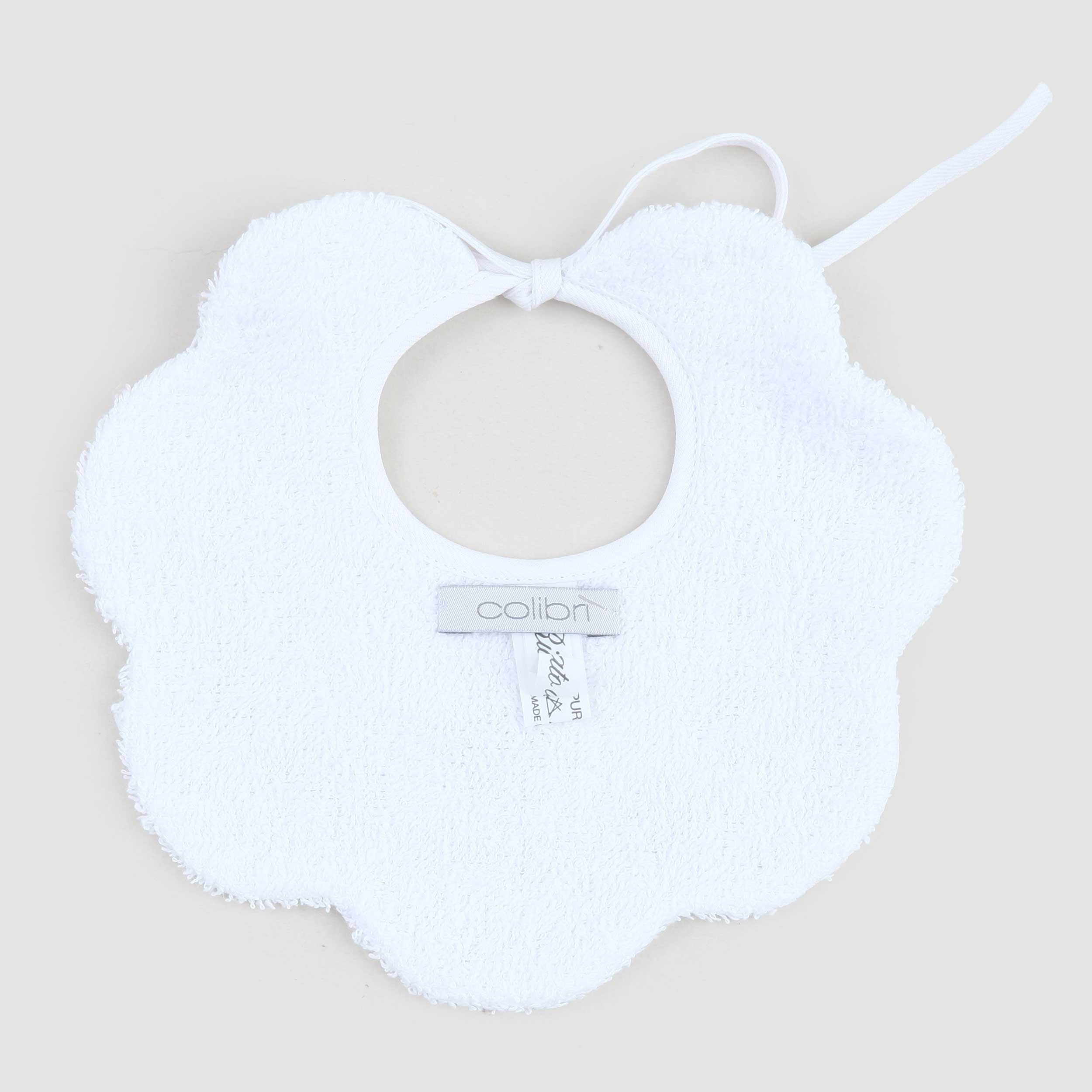 Bavaglino Bianco Con Ricamo Rosso Firmato COLIBRI - annameglio.com abbigliamento moda