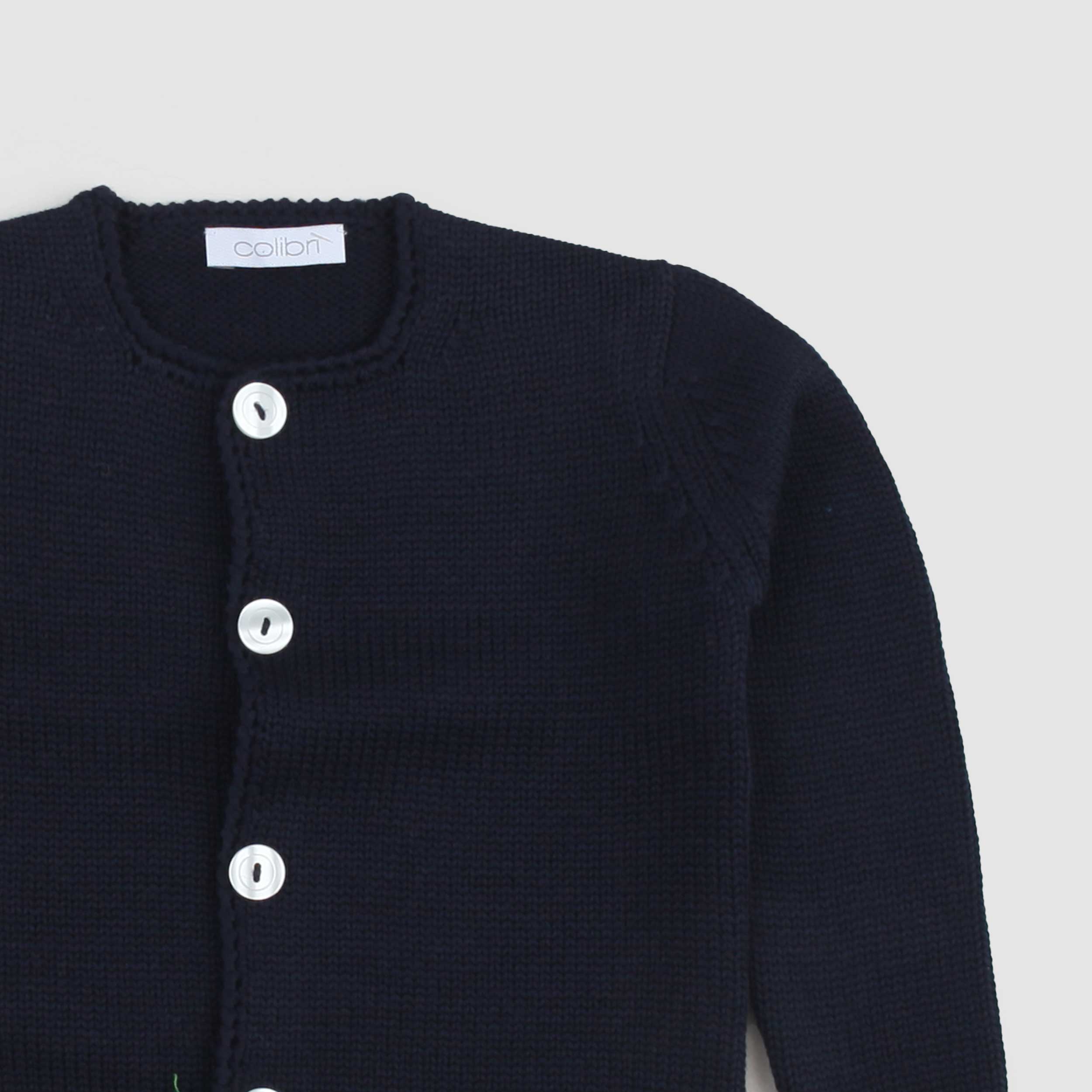 Cardigan Blu E Bottoni A Contrasto Firmato COLIBRI - annameglio.com abbigliamento moda