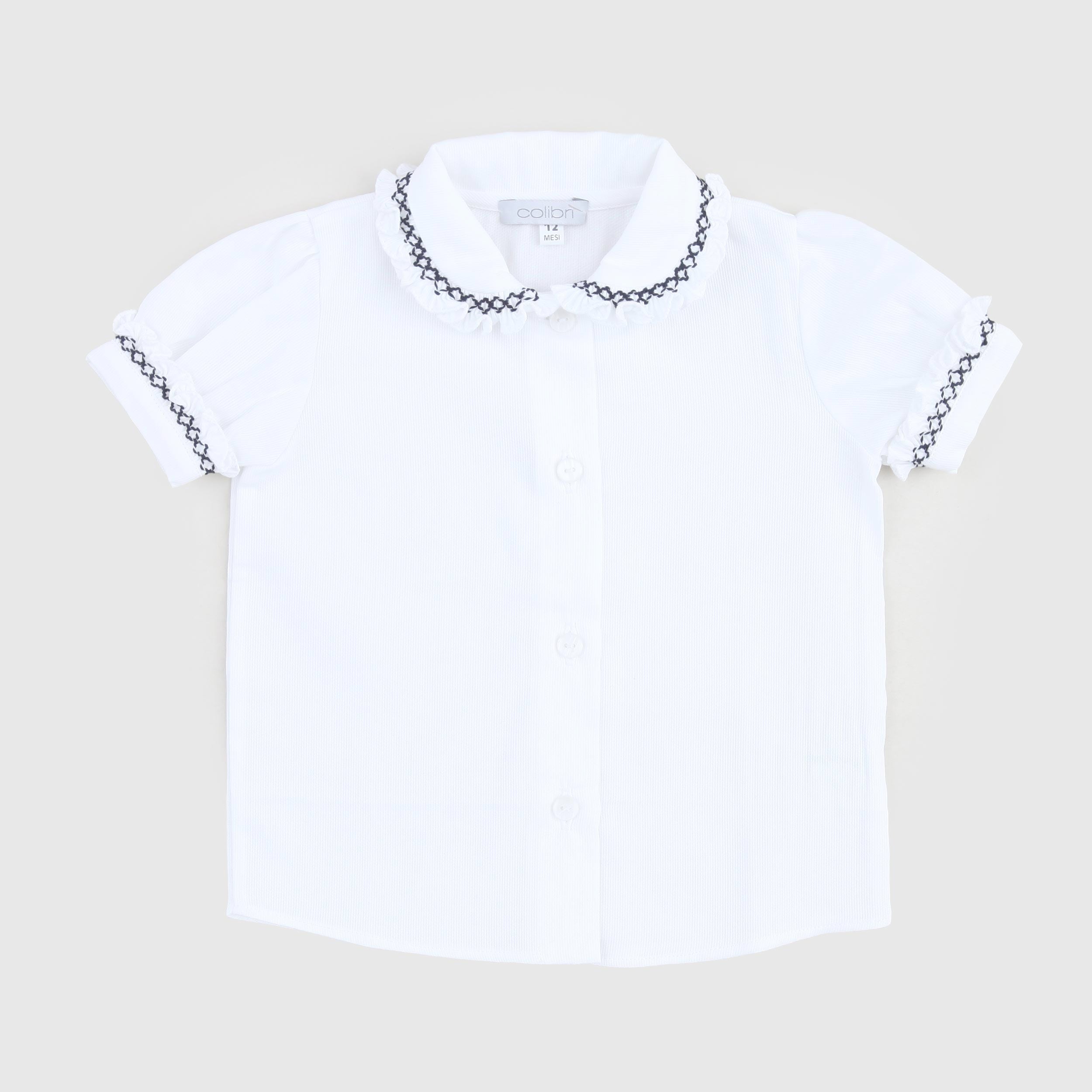 Camicetta Con Ricami Neri Firmata COLIBRI - annameglio.com abbigliamento moda