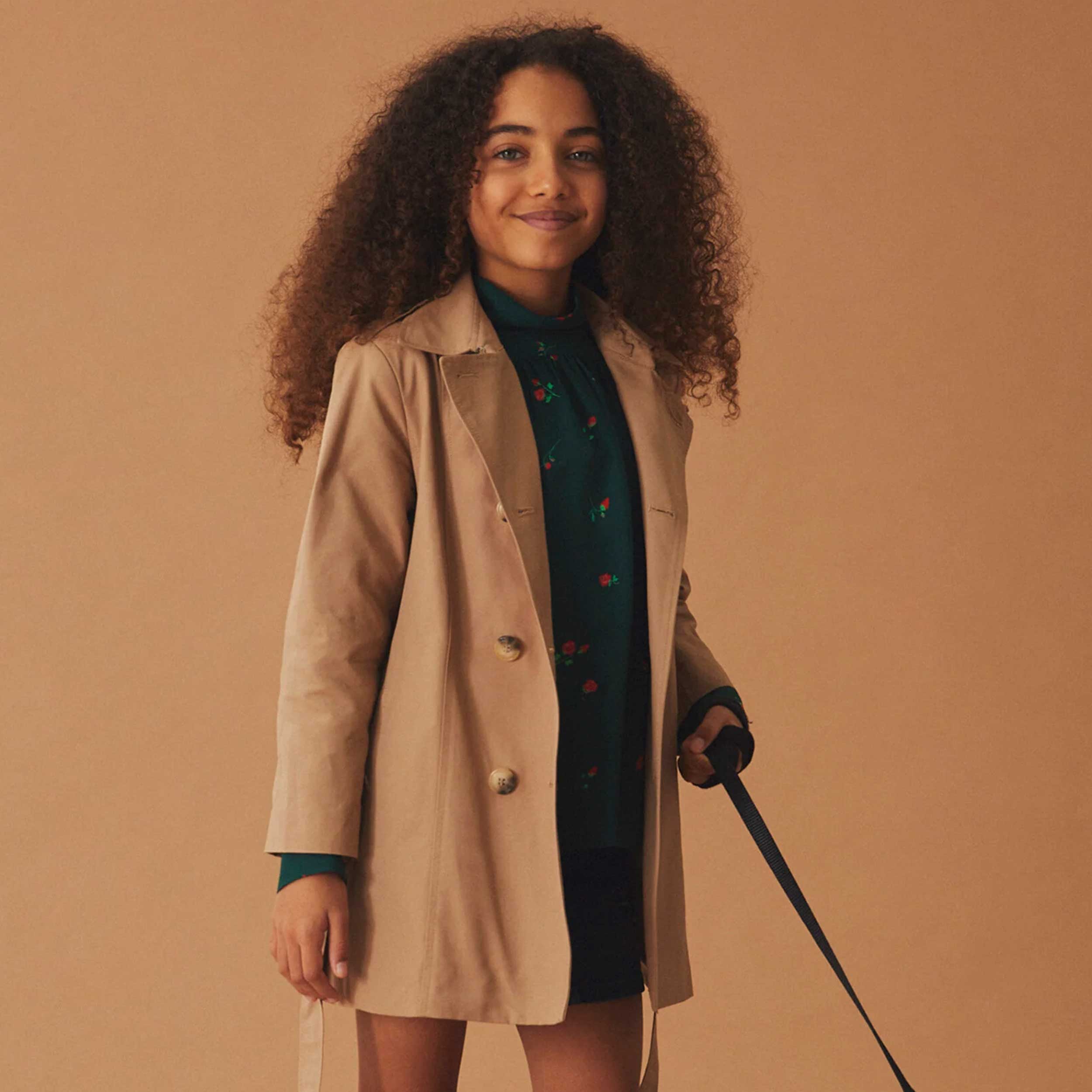 brown trench coat for girls