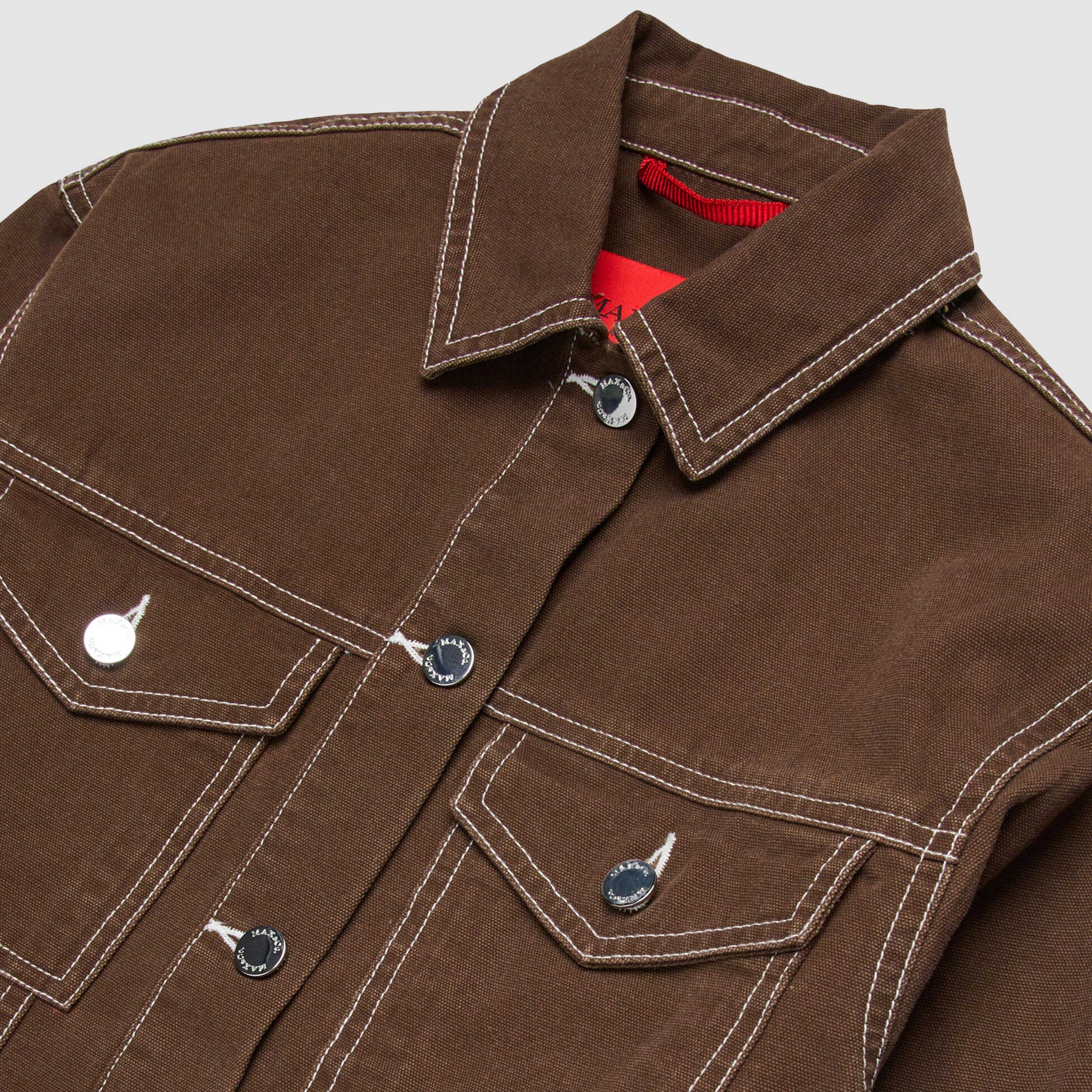 Jacket with contrasting white stitching by MAX AND CO