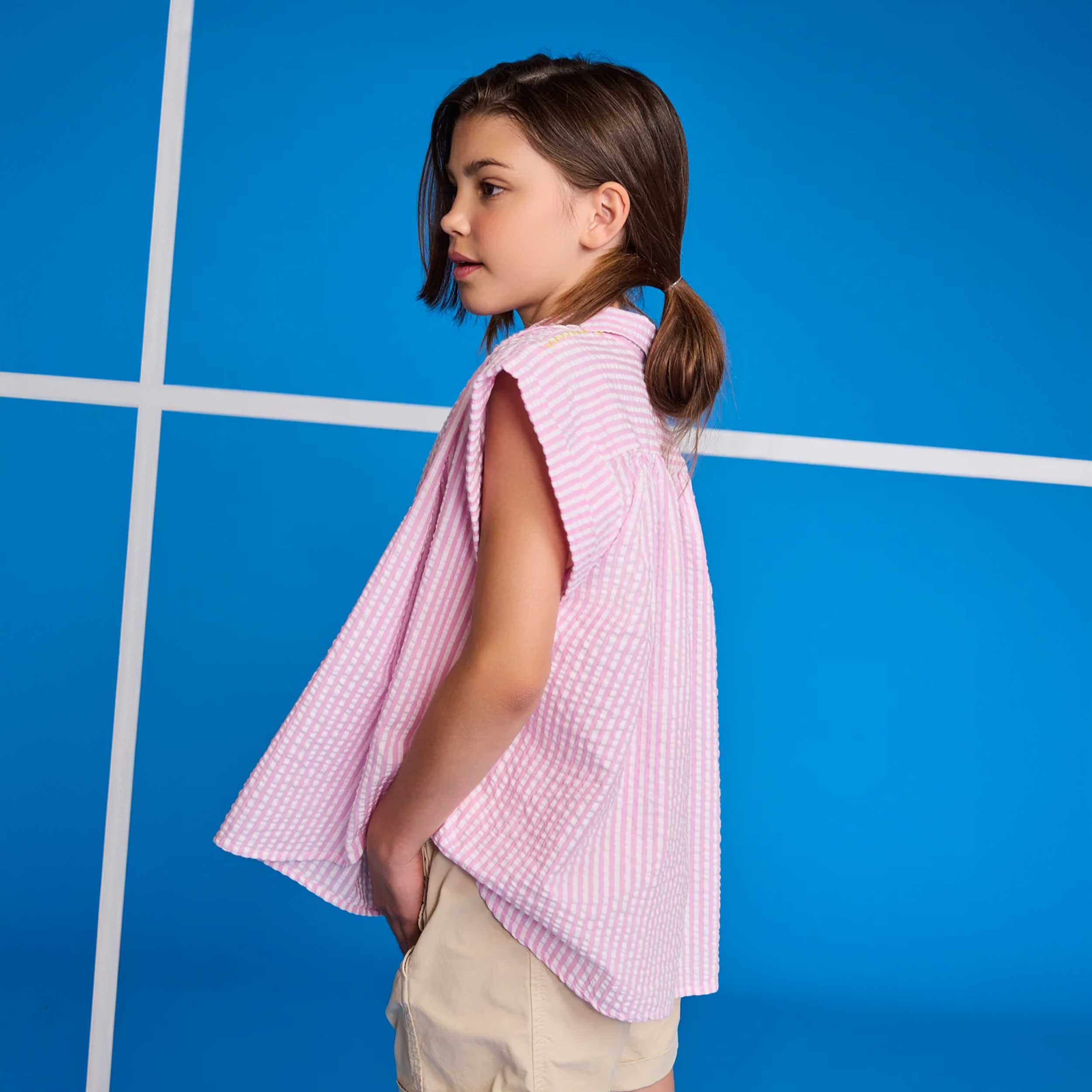 Pink Striped Polo Shirt by AMERICAN OUTFITTERS