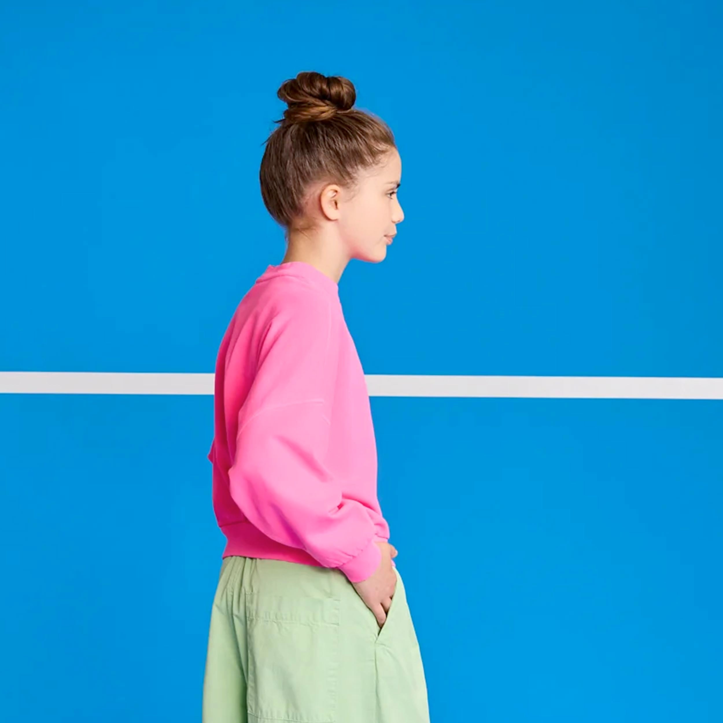 Felpa Fucsia Fluo Firmata AMERICAN OUTFITTERS