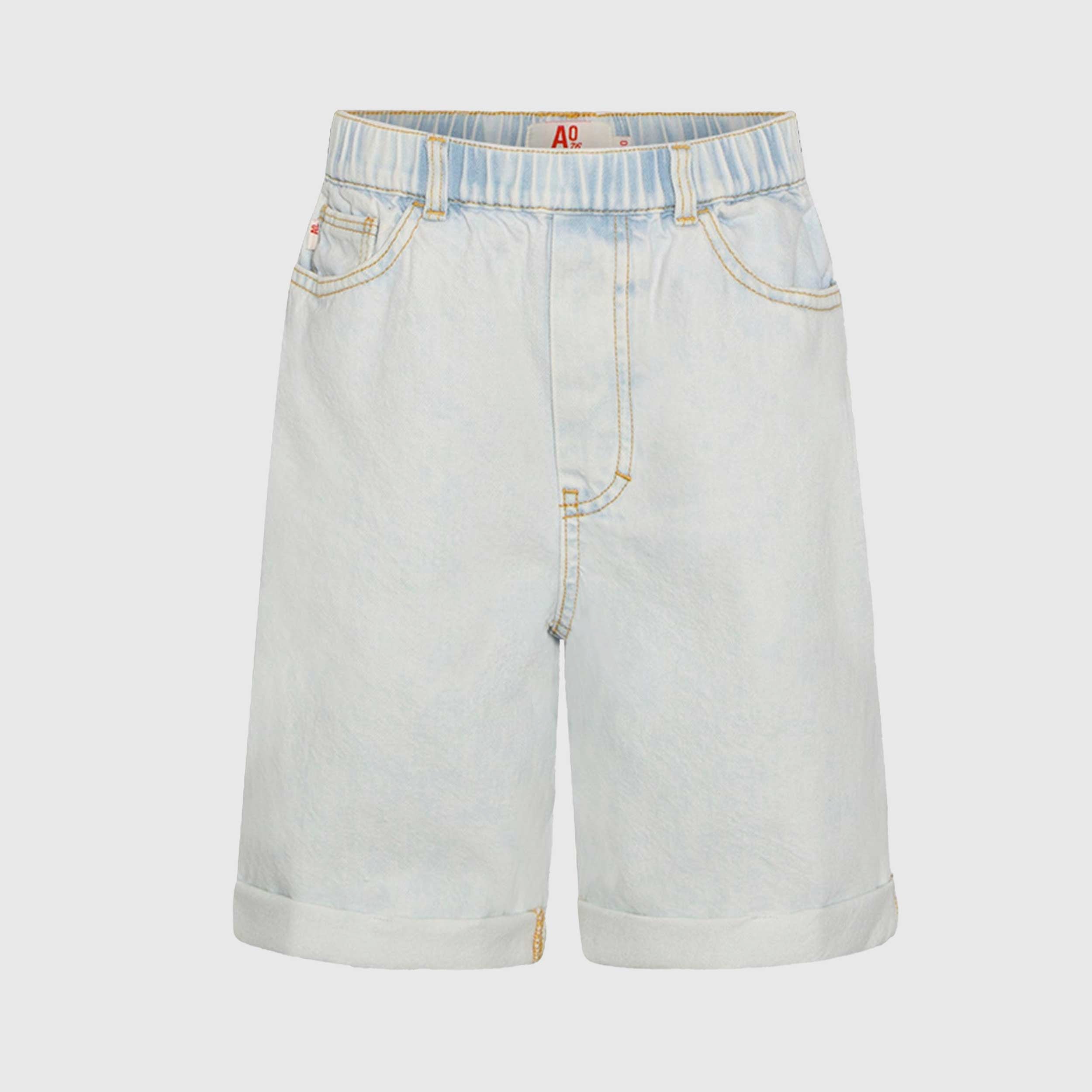 Jeans Bermuda in Denim Slavato Firmato AMERICAN OUTFITTERS