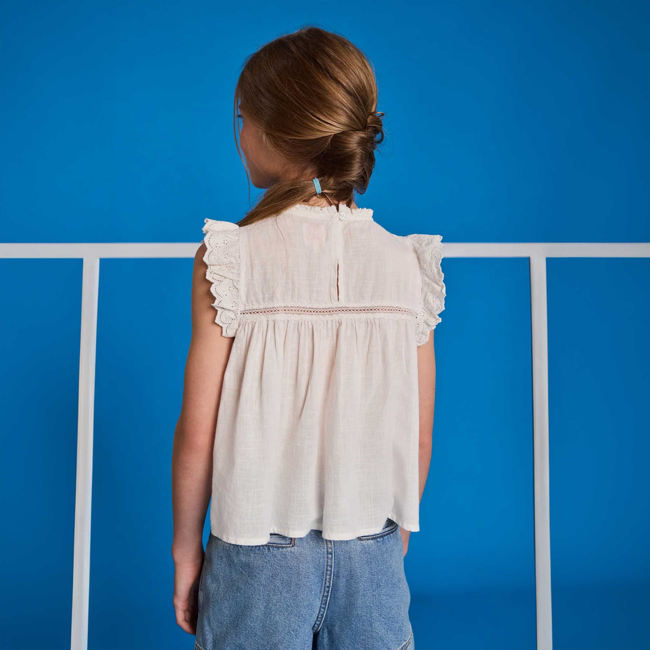 White Crew Neck Tunic by AMERICAN OUTFITTERS