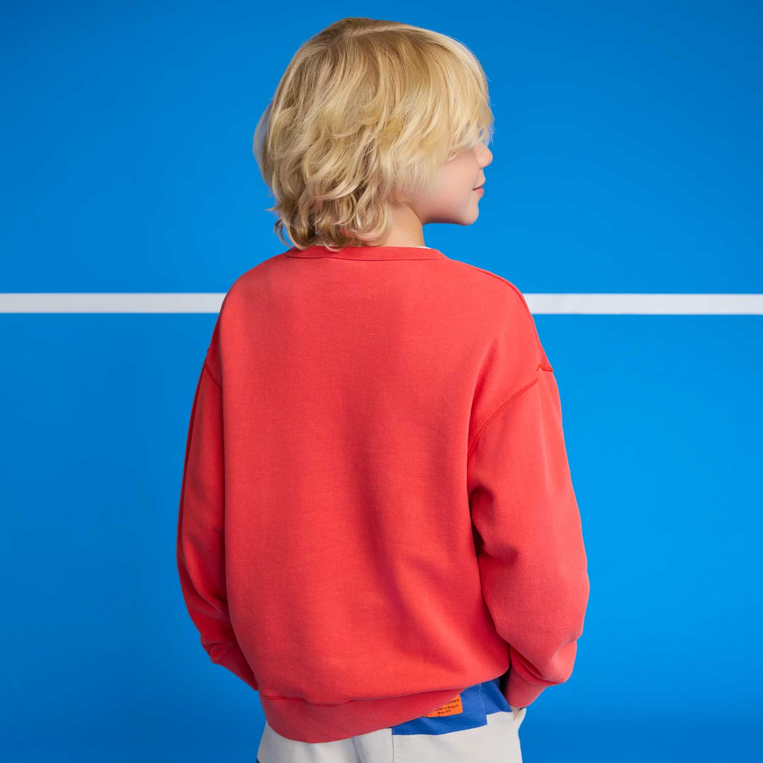 Felpa Rossa con Logo Bianco Firmata AMERICAN OUTFITTERS