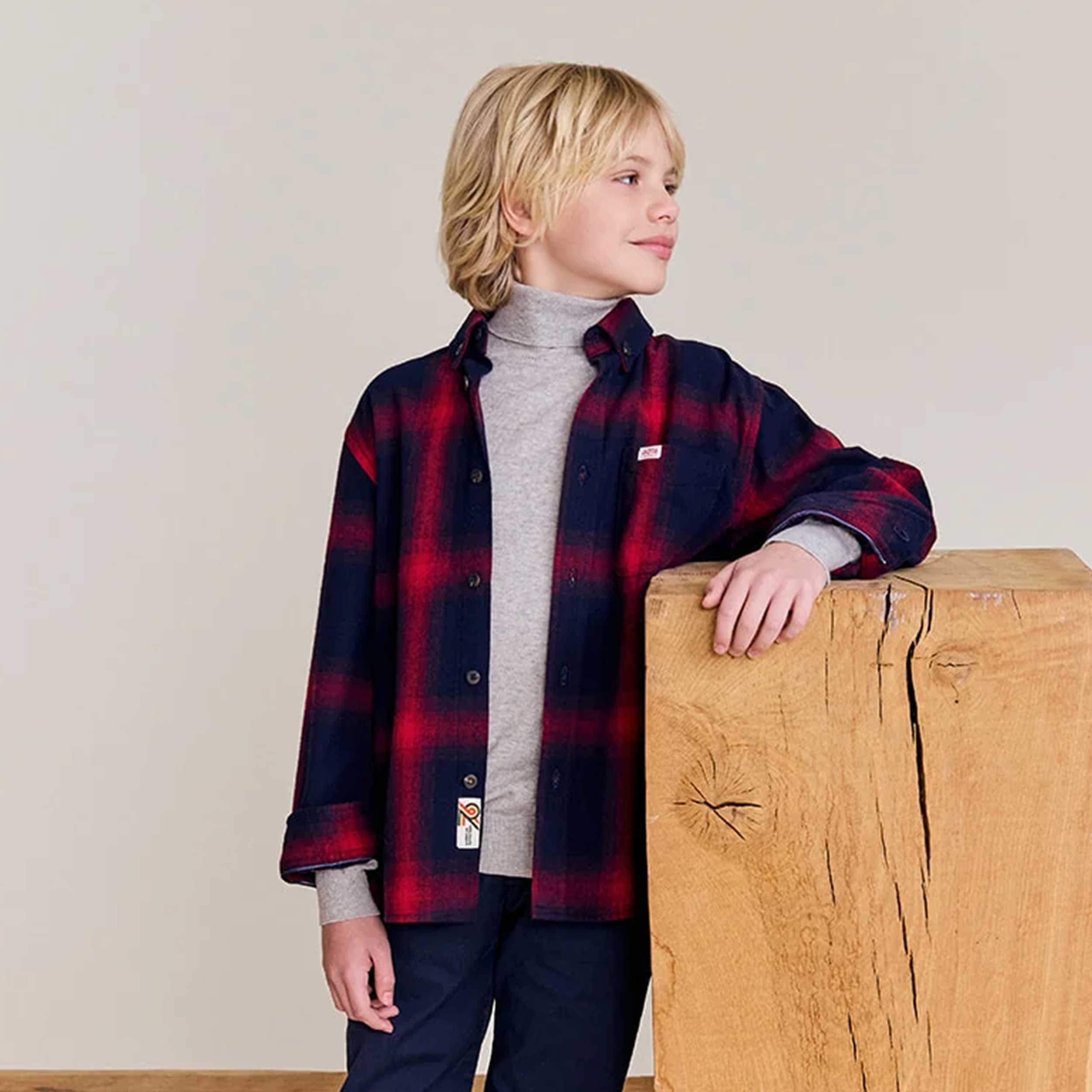 Camicia a Quadri Rossa e Blu per Ragazzo by AMERICAN OUTFITTERS