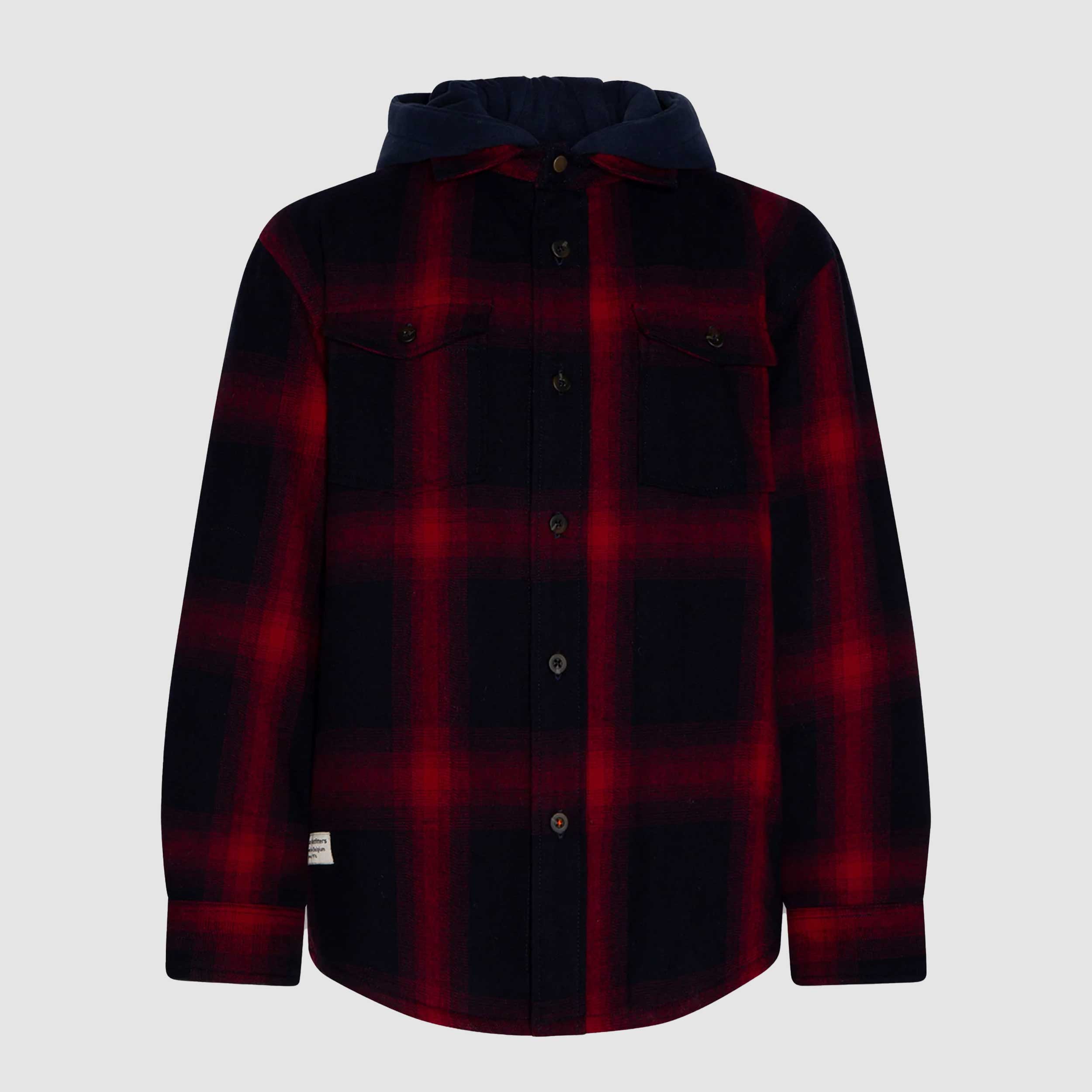 Felpa Camicia a Quadri Rossa e Blu per Ragazzo by AMERICAN OUTFITTERS