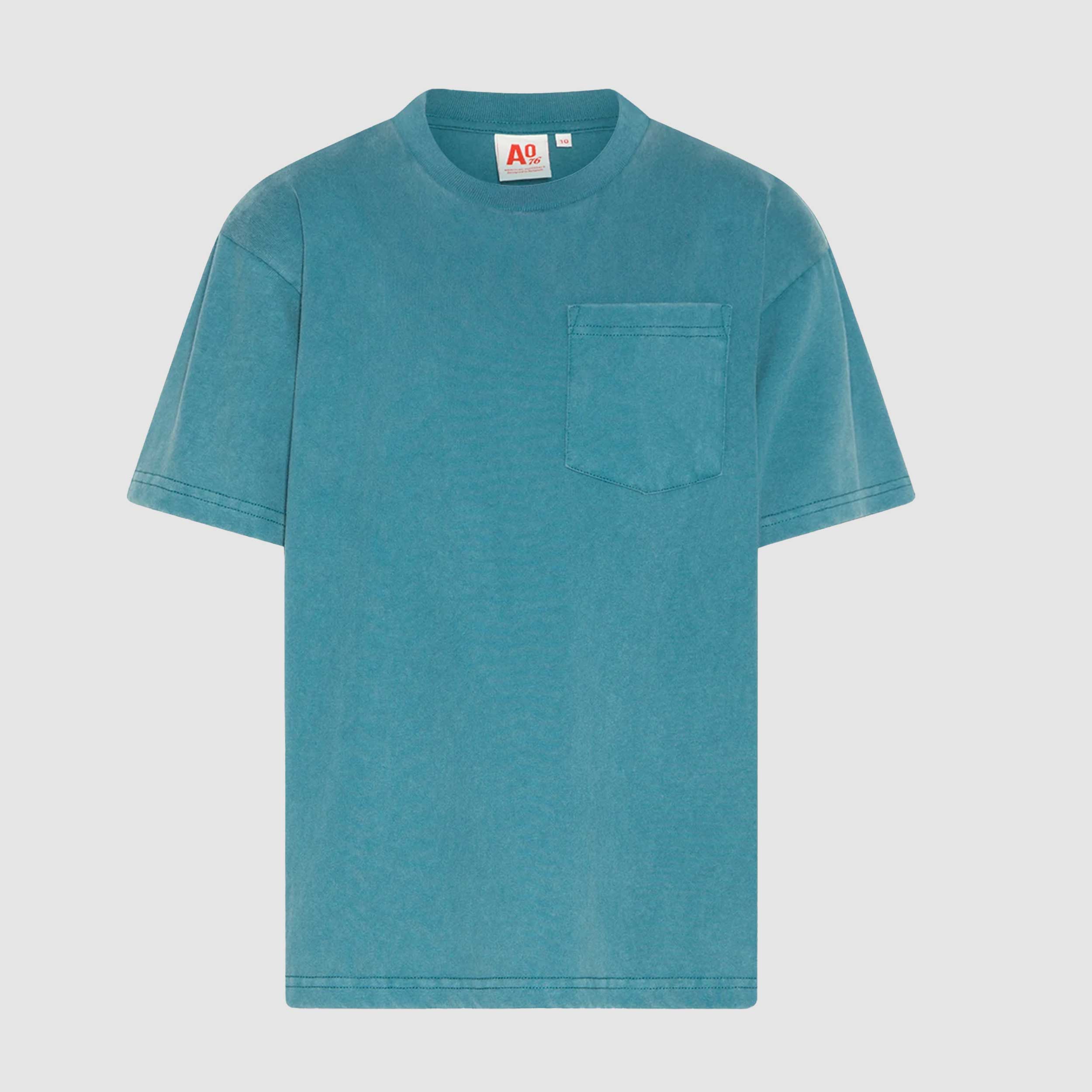 T-Shirt Color Petrolio con Taschino per Ragazzi by AMERICAN OUTFITTERS